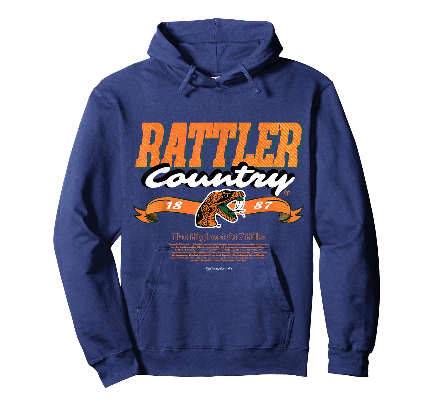 Florida A&M University - FAMU Rattler Country - HBCU Mascot T-Shirt