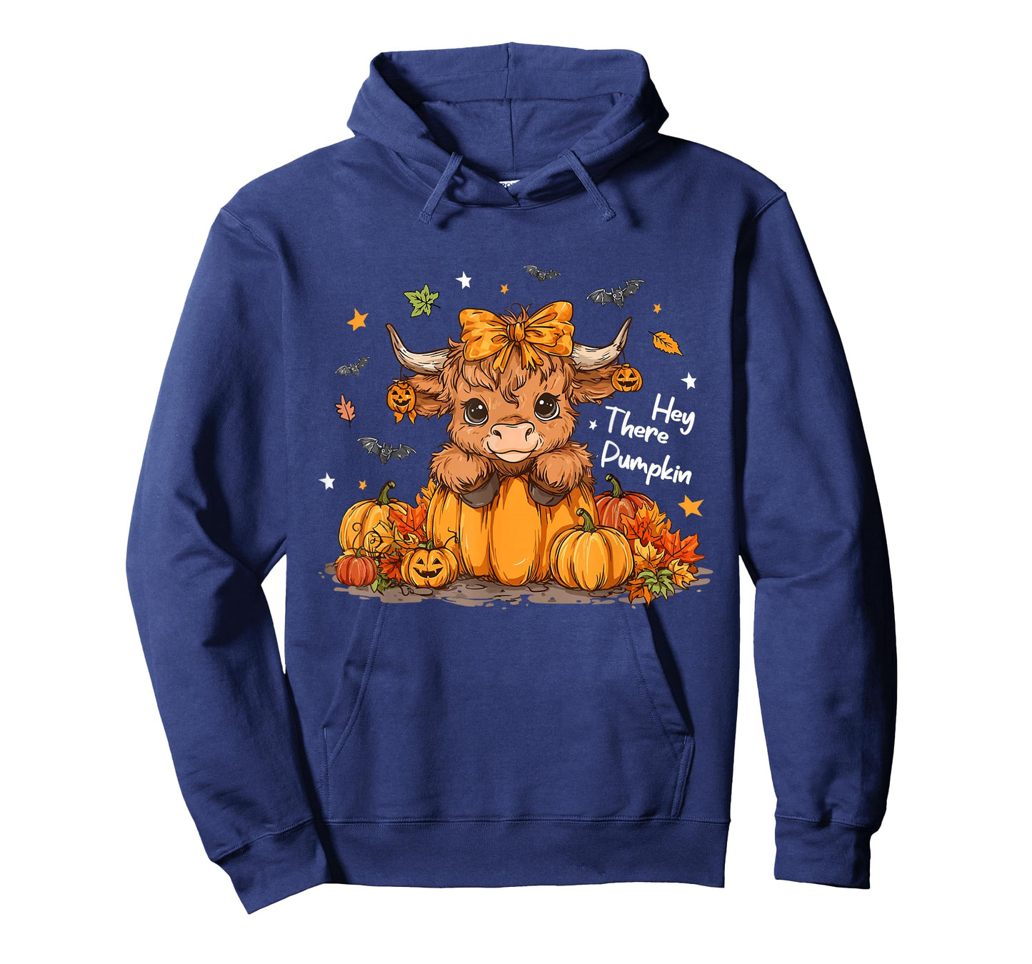 Boho Hey There Pumpkin Halloween Highland Cow Lover Cow Farm T-Shirt