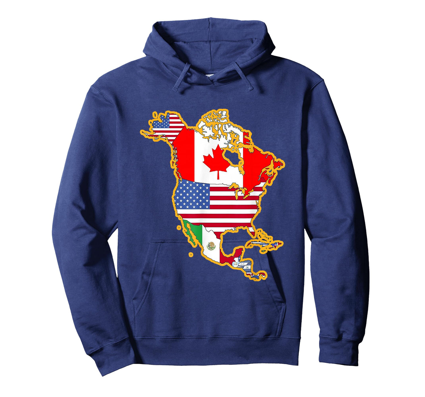 North America Continent Flag Shirt - Geography Shirt T-Shirt