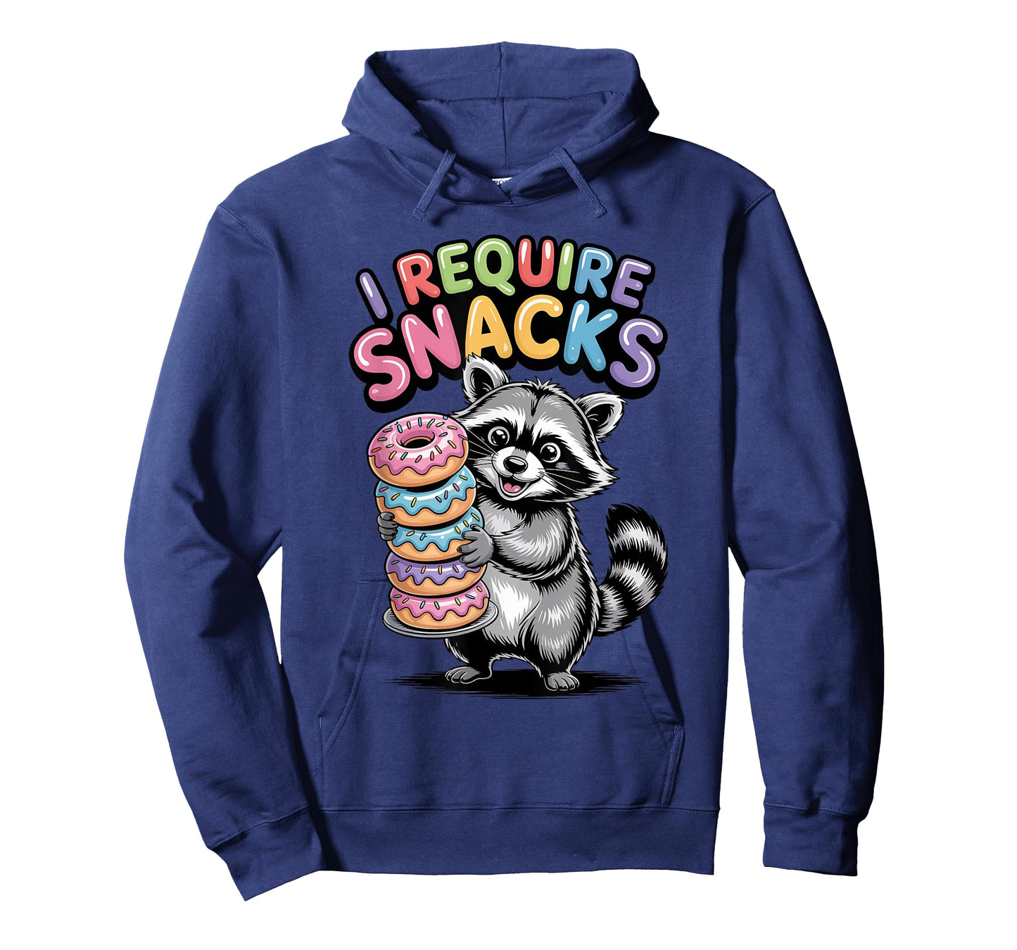 I Require Snacks Raccoon Shirt Funny Christmas Men Women T-Shirt