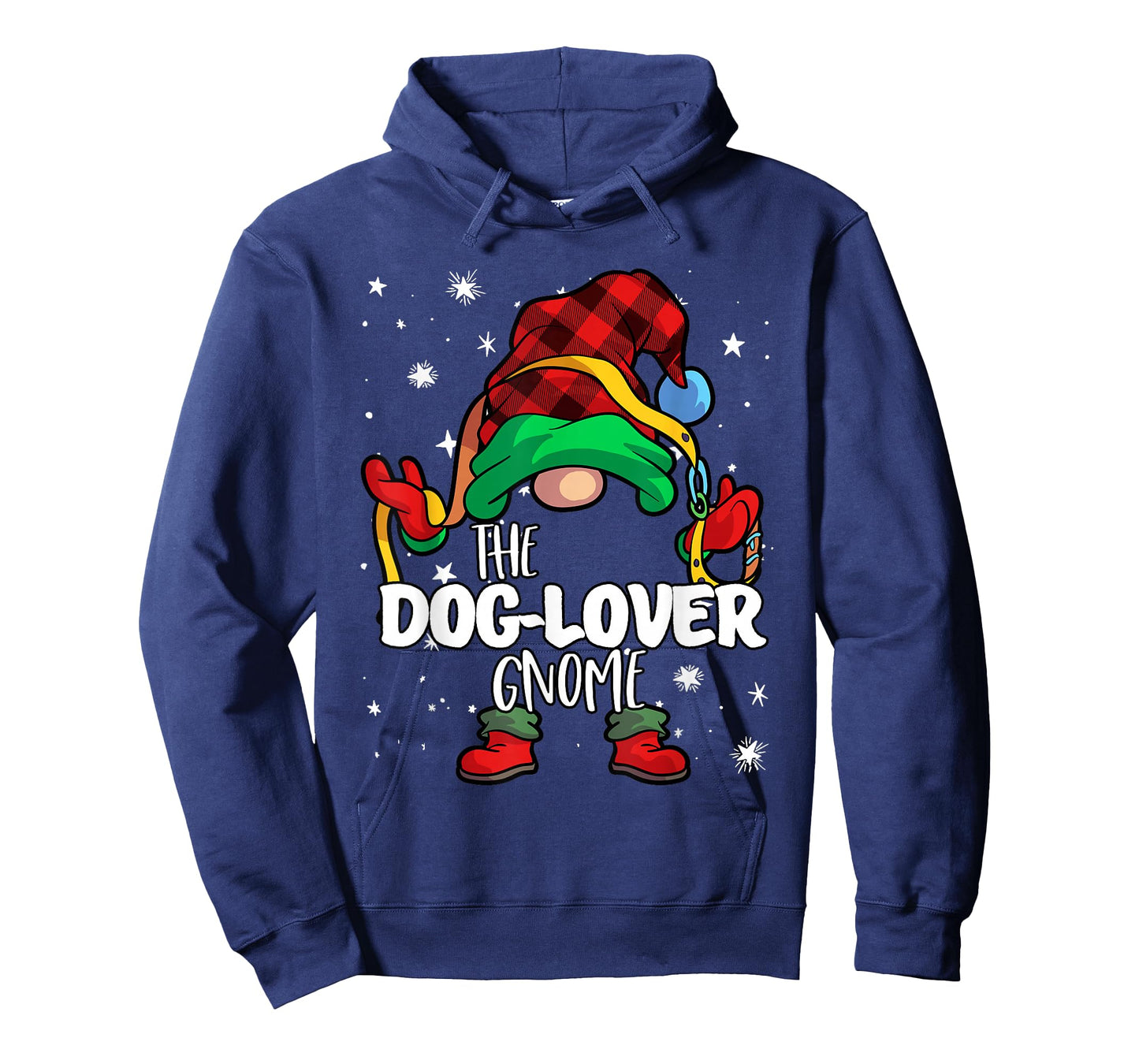 Dog Lover Gnome Red Buffalo Plaid Matching Family Christmas T-Shirt