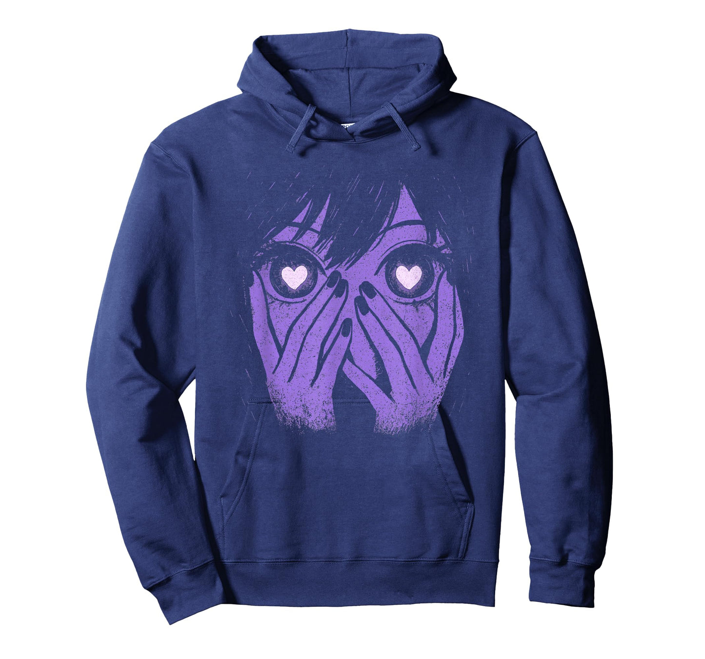 Anime Eyes Girl Hearts Manga Otaku Grunge Alt Goth Aesthetic T-Shirt