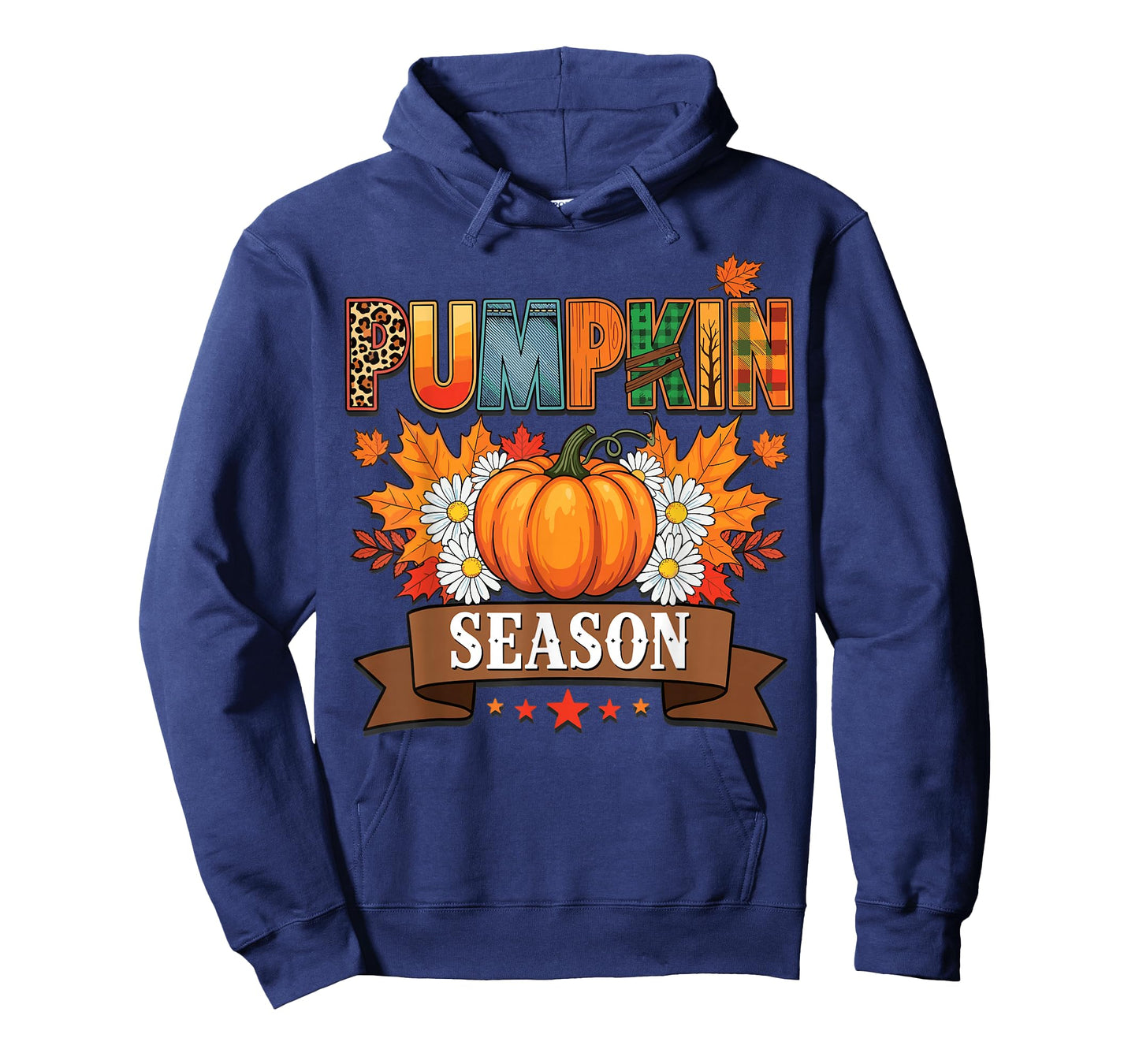 Pumpkin Season Fall Leaves Autumn Flowers Fun T-Shirt