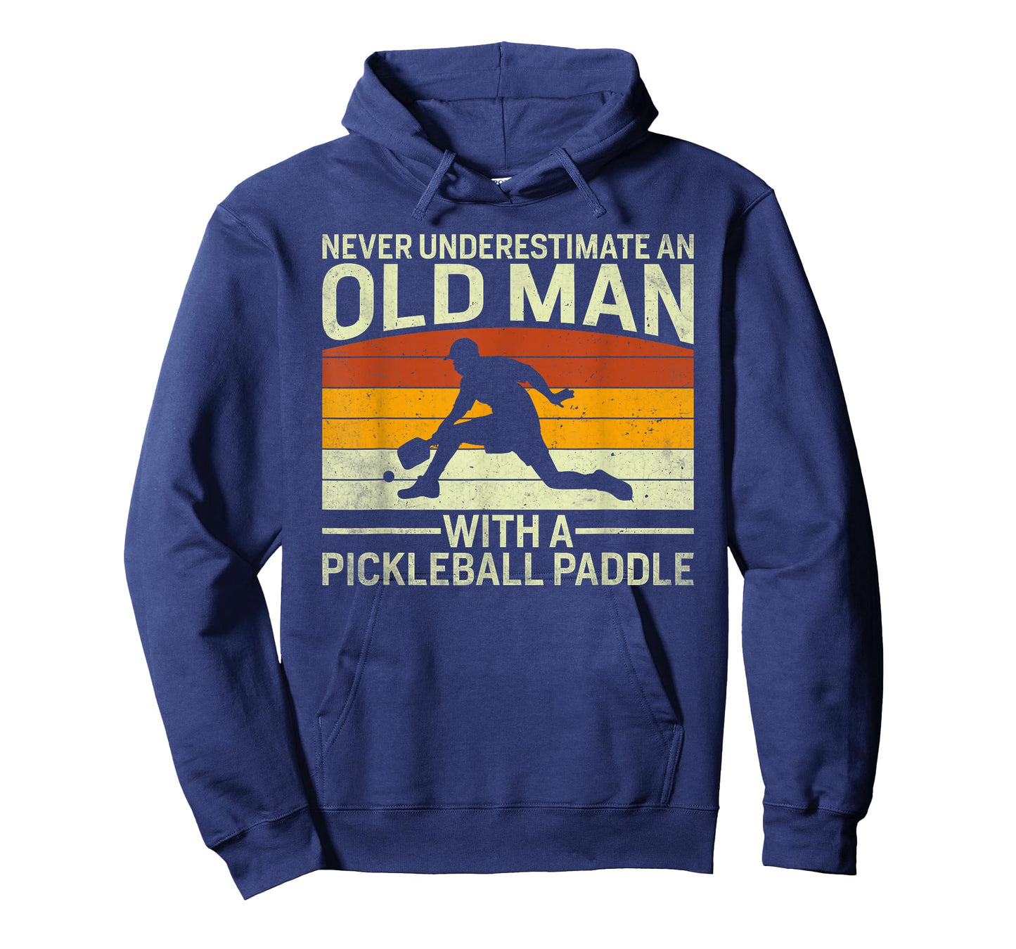 Funny Old Man with Pickleball Paddle Grandpa dad papa T-Shirt