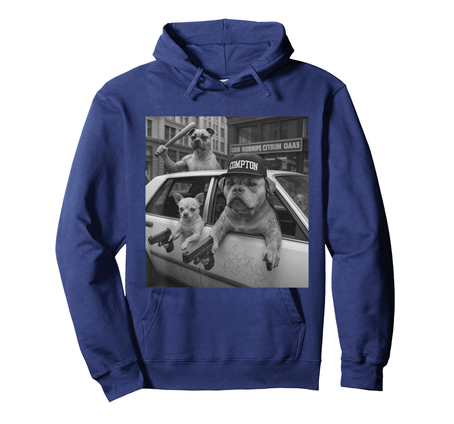 Funny Gangster Dogs Street T-Shirt