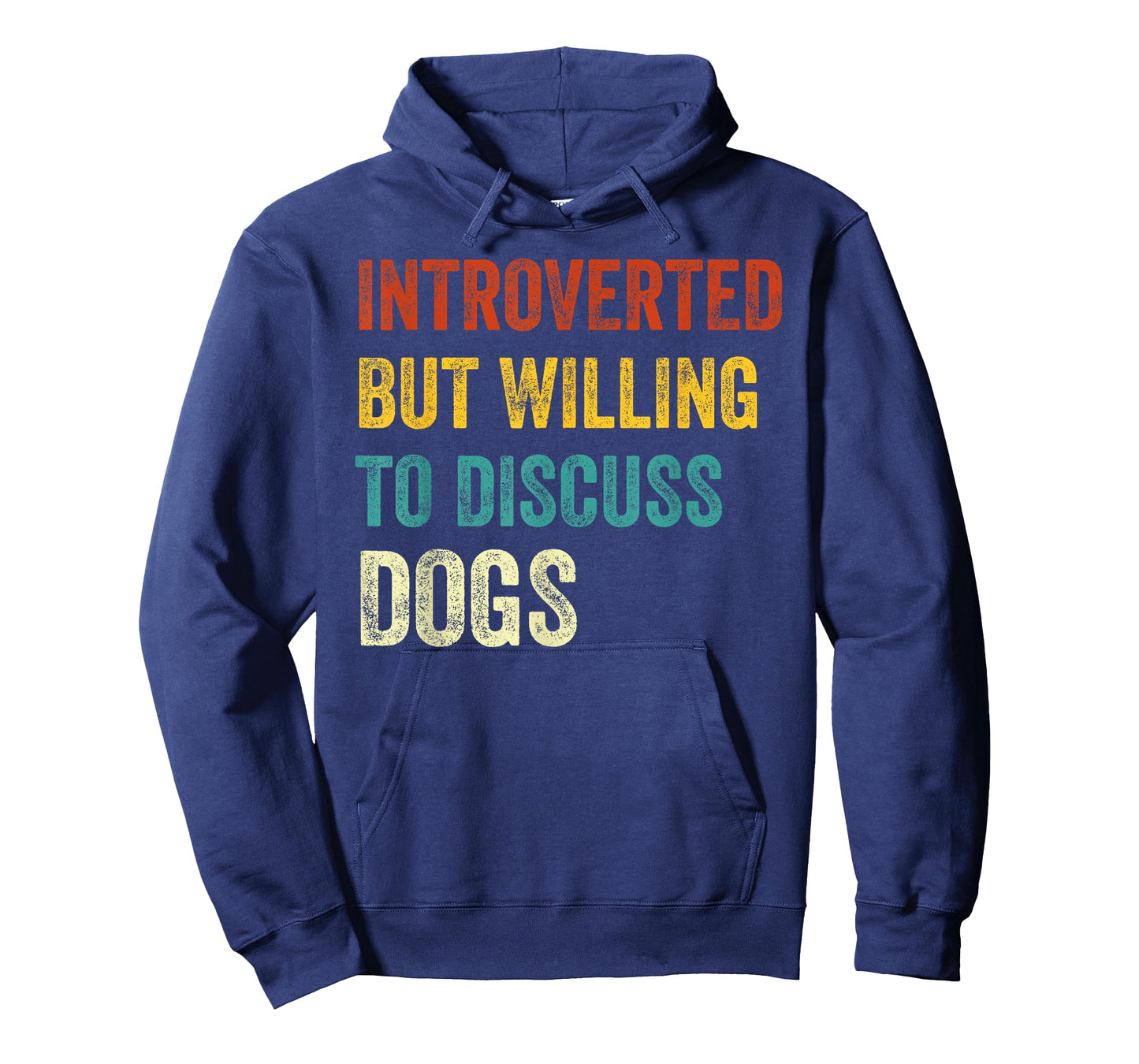 Introverted But Willing To Discuss Dogs Lover Retro T-Shirt
