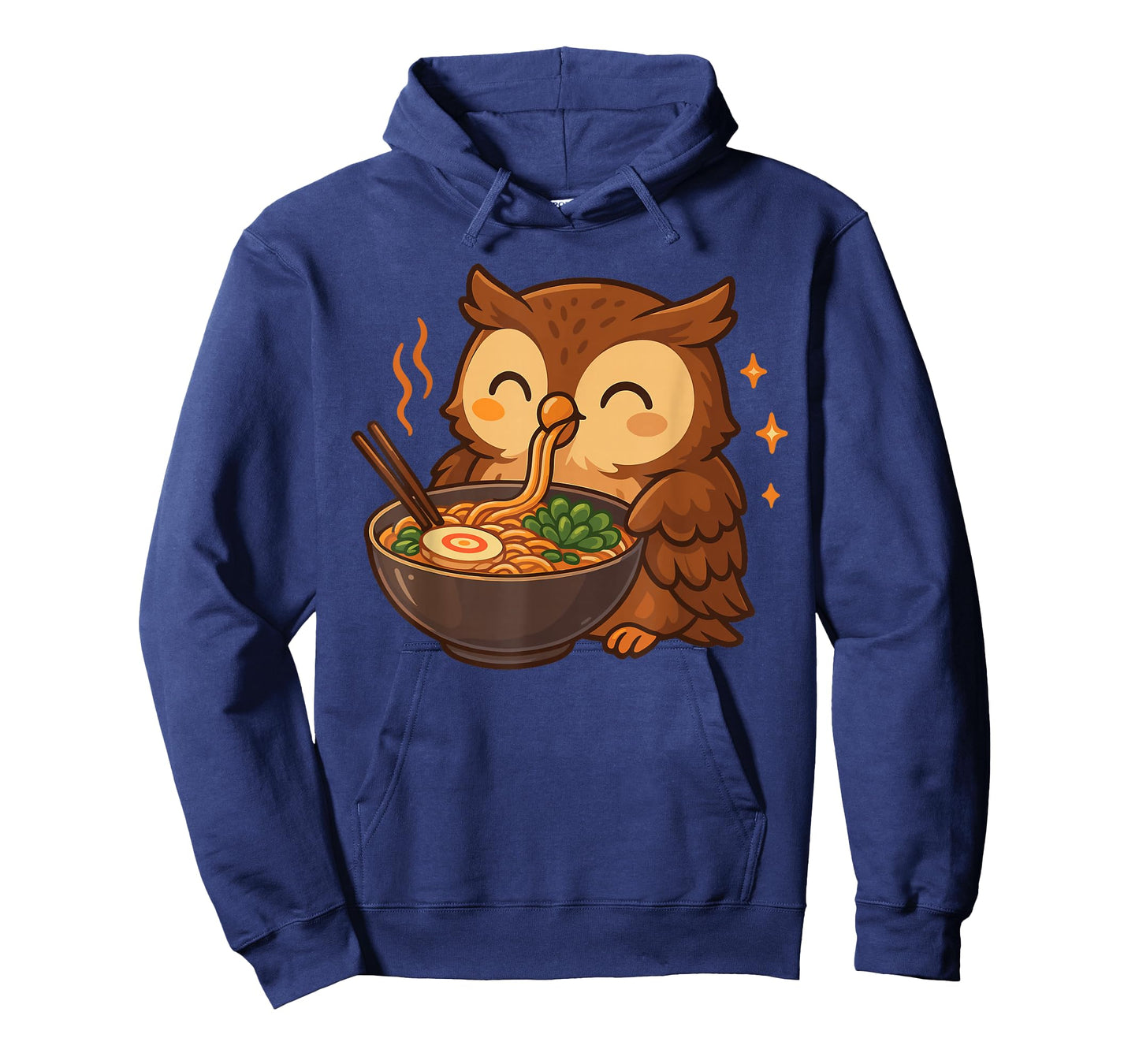 Owl with Noodles Ramen Kawaii Owl T-Shirt