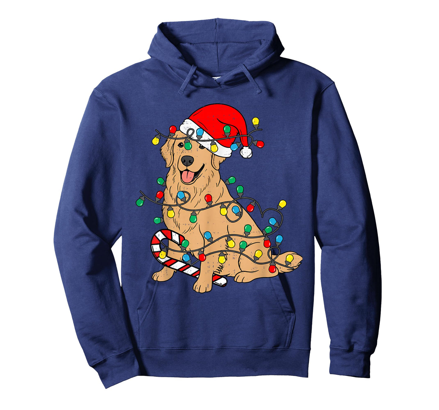 Golden Retriever Dog Christmas Lights Xmas Pet Dog Lover T-Shirt