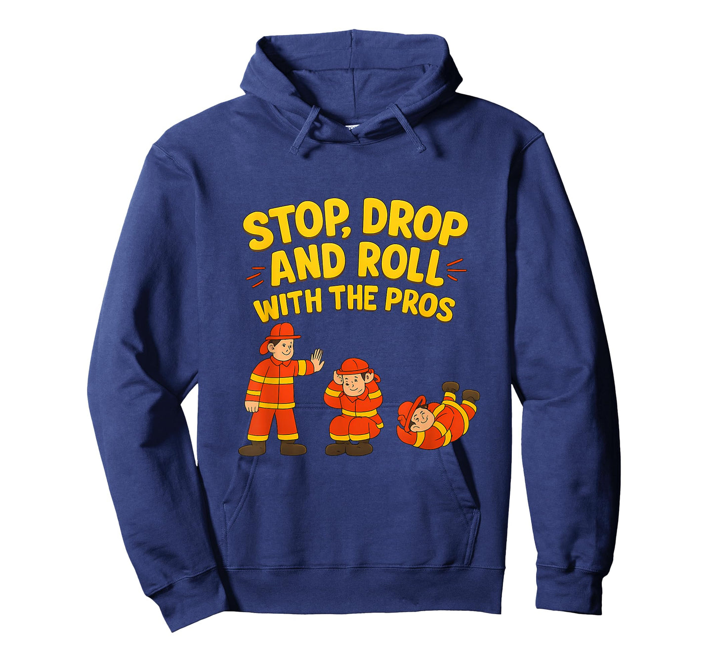 Stop Drop and Roll Firefighter Safety Graphic Design T-Shirt