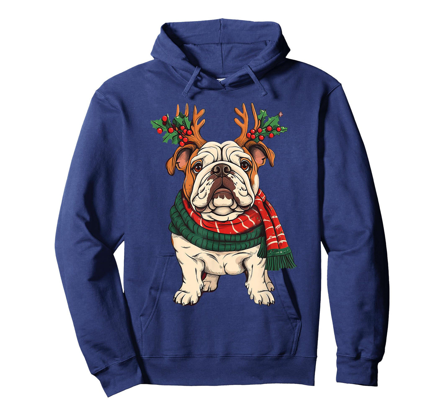 English Bulldog Dog Reindeer Christmas Xmas T-Shirt