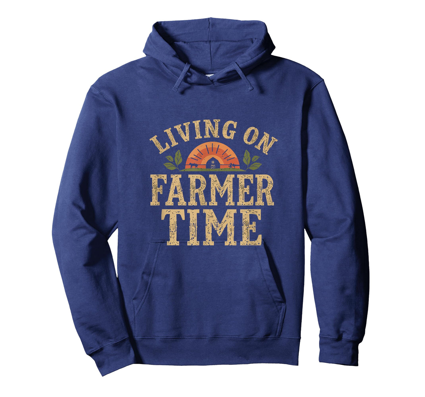 Living On Farmer Time - Rustic Country Farm T-Shirt
