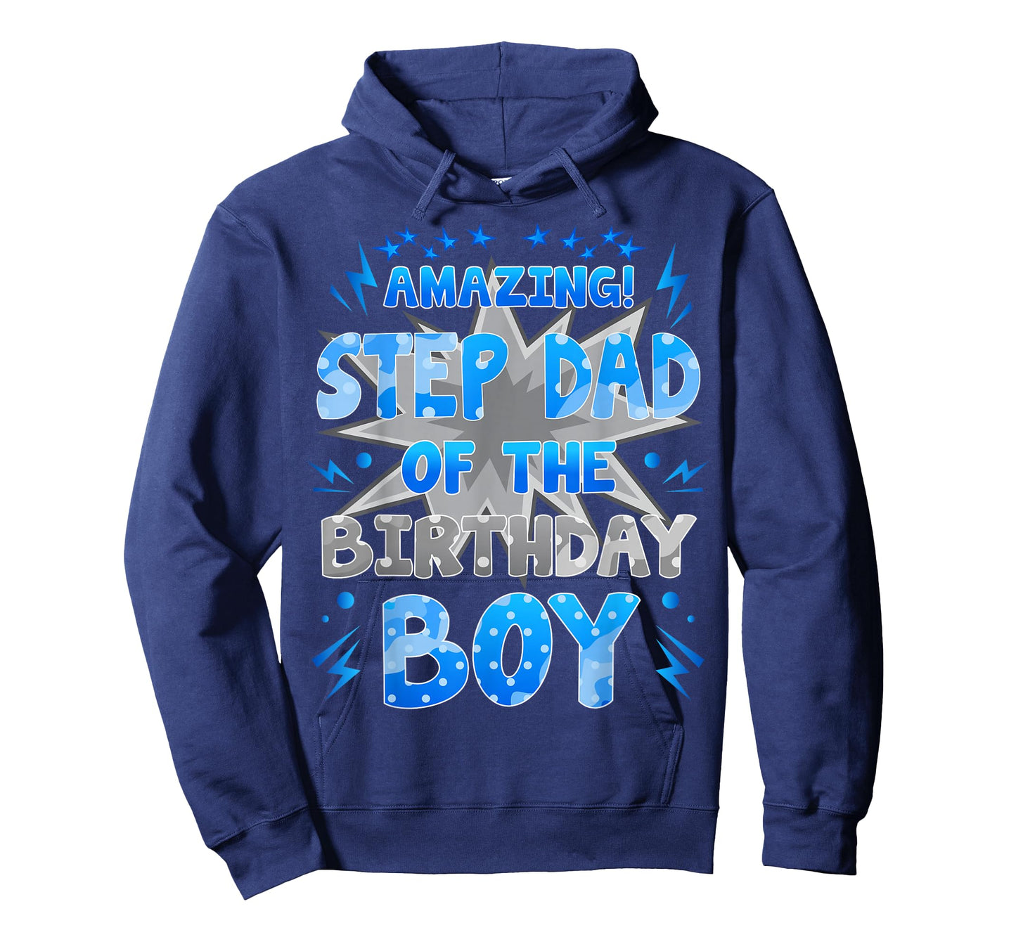 Amazing Step Dad of The Birthday Boy Party Family Love T-Shirt
