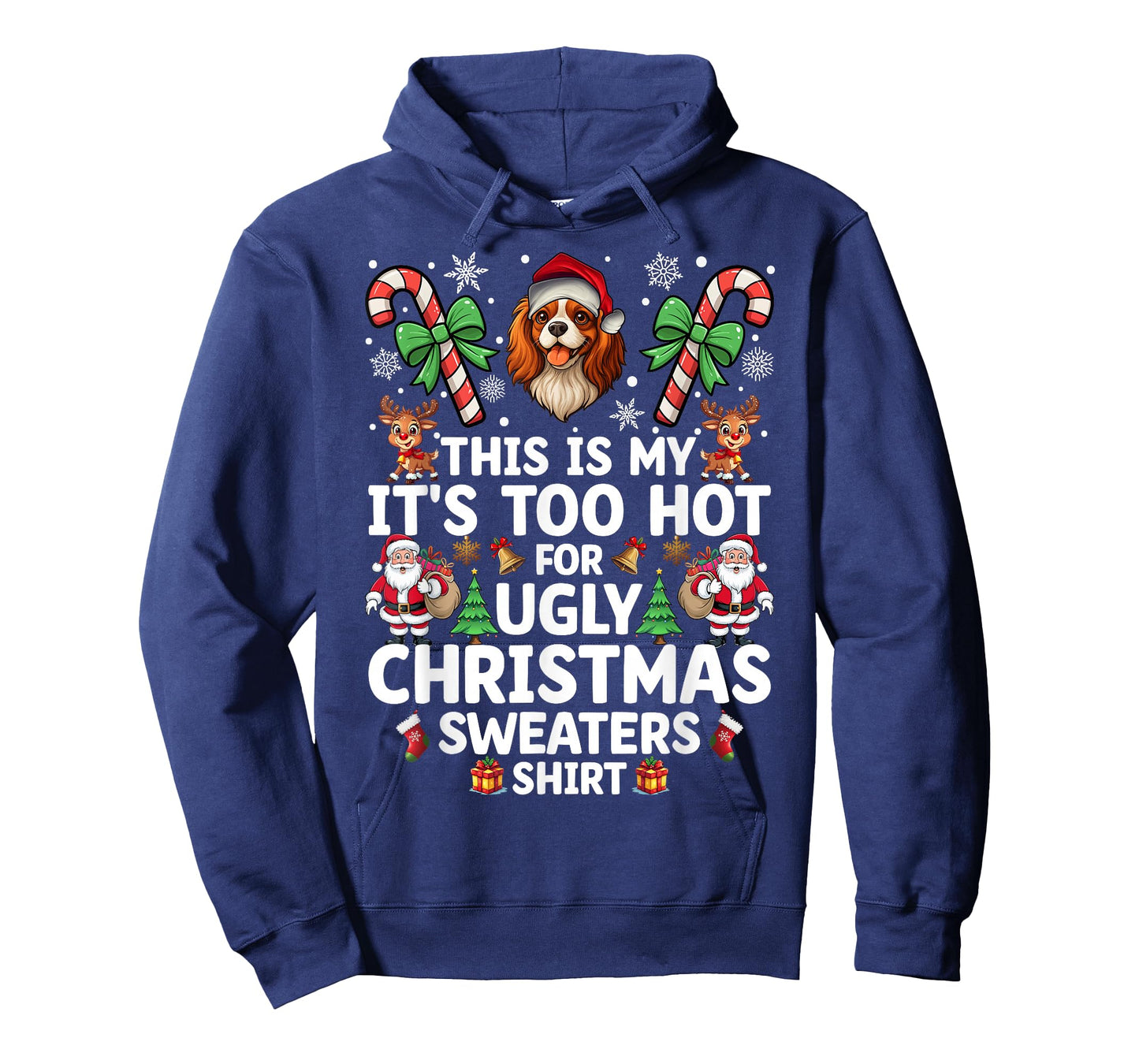 Ugly Christmas Sweaters Cavalier King Charles Spaniel Dog T-Shirt