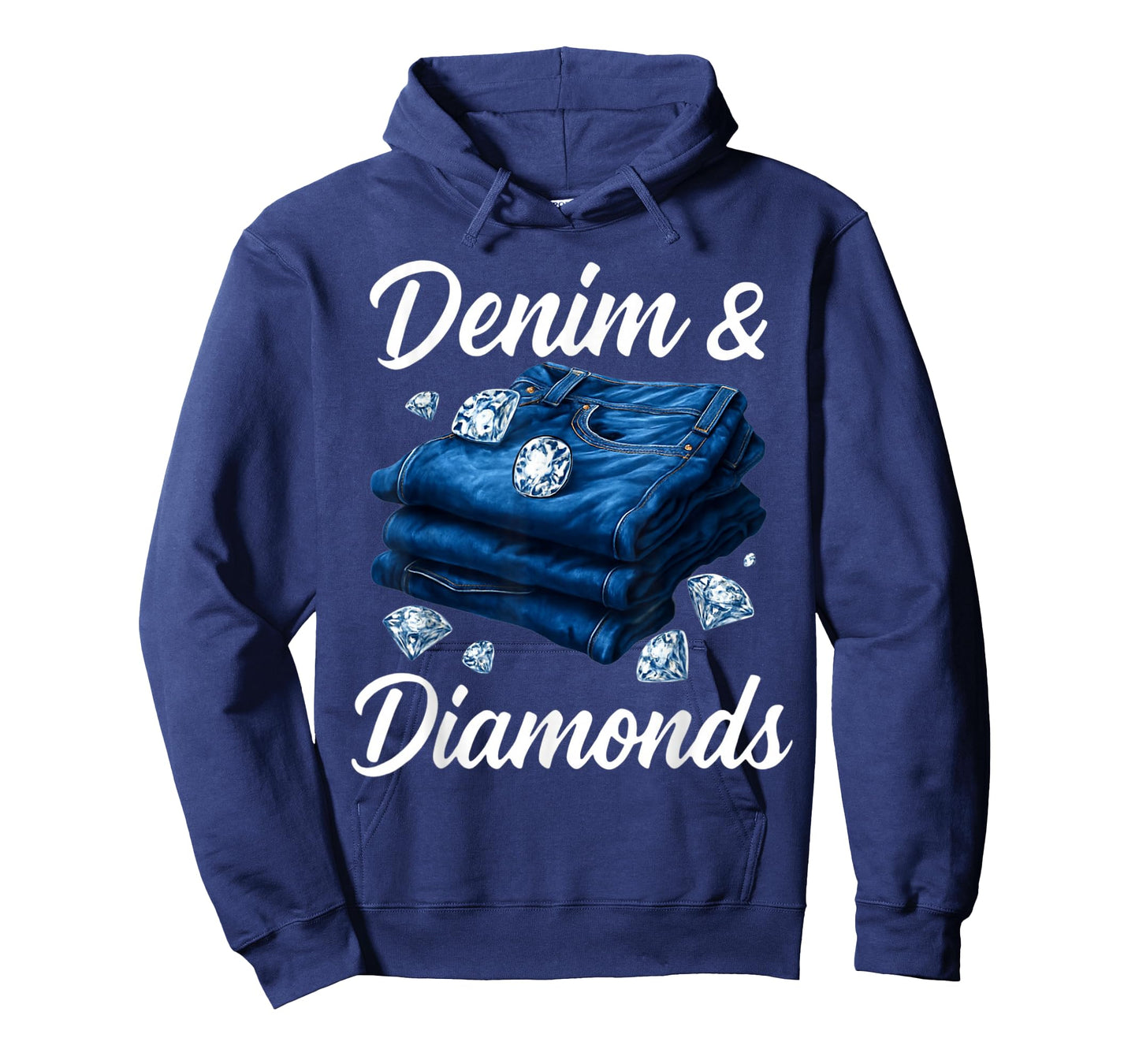 Denim and Diamonds Party Outfit Western Cowgirl Style Womens T-Shirt