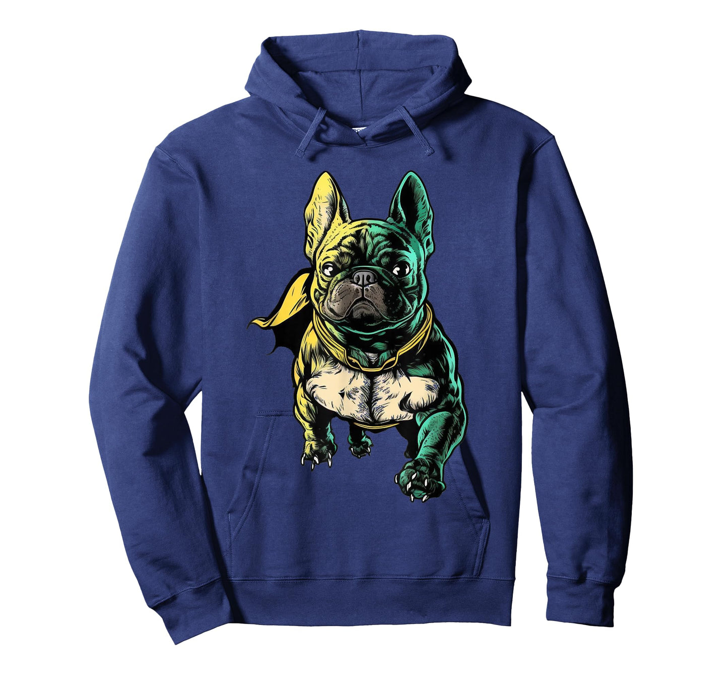 Superhero French Bulldog Red Cape Super Hero Dog T-Shirt