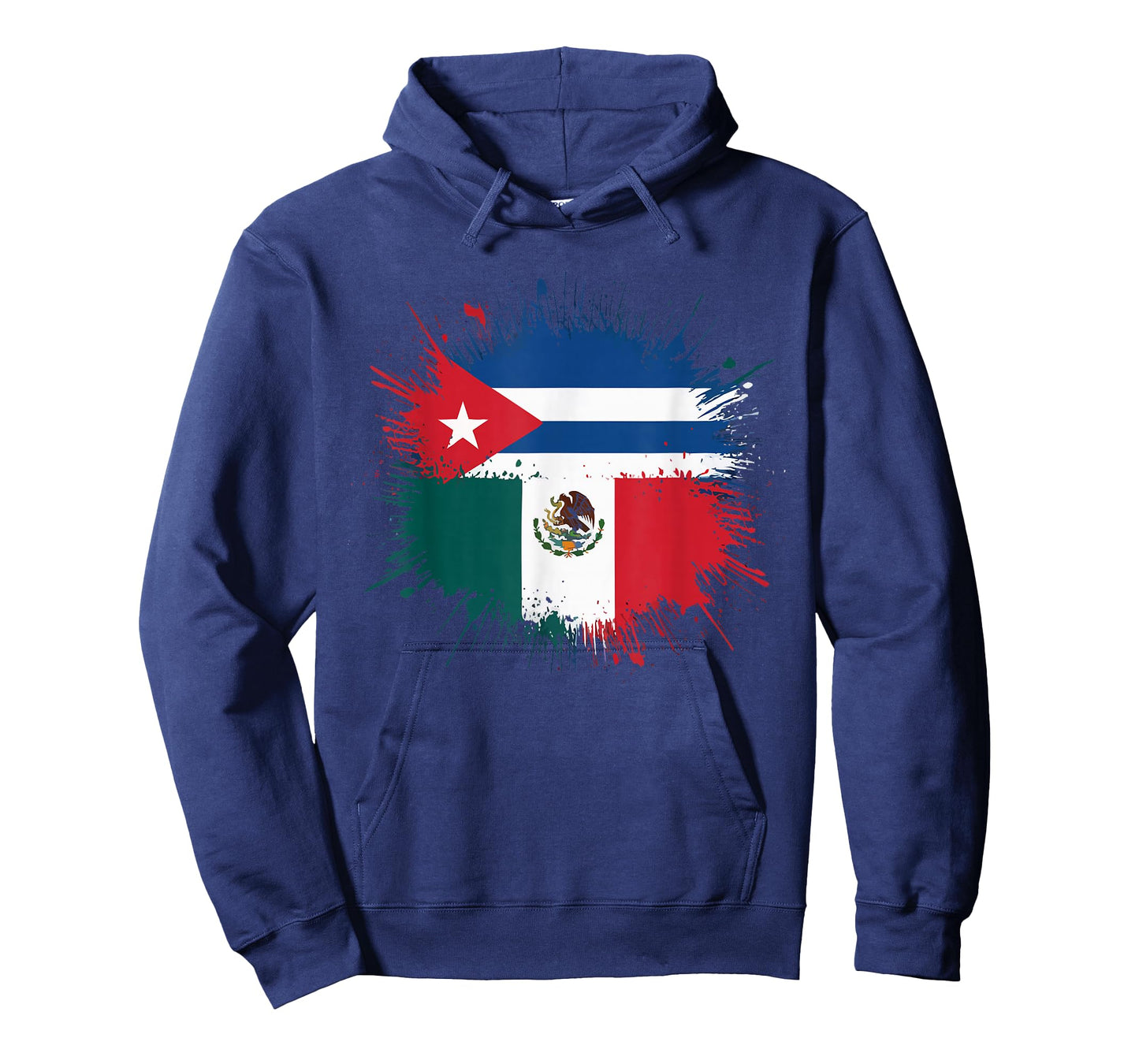 Half Cuban Half Mexican Country Mexico Flag Cuba T-Shirt
