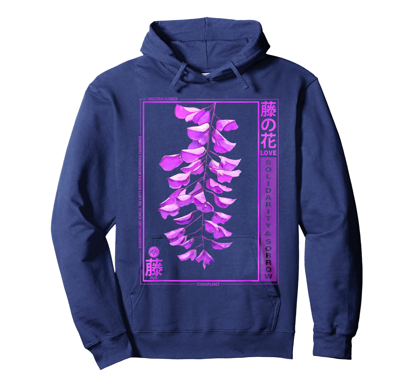 wisteria anime flower in japanese retro vaporwave aesthetic T-Shirt