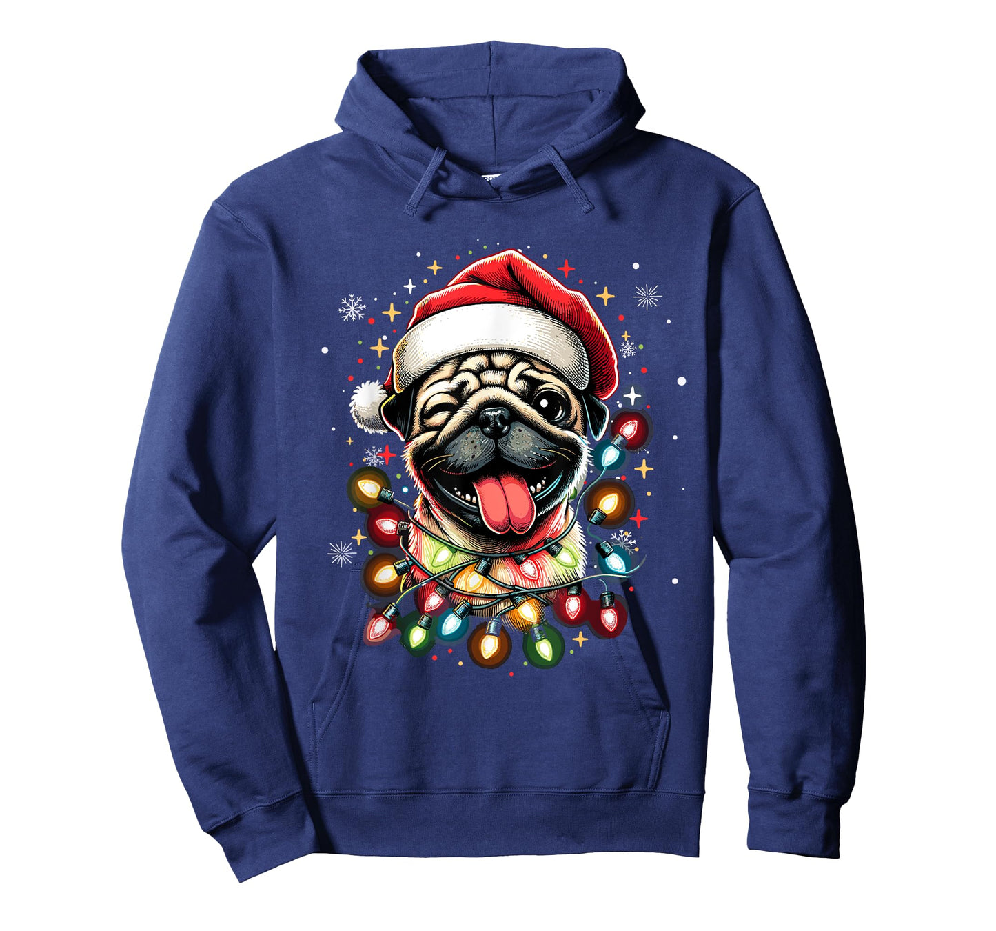Pug Christmas Tree Dog Santa Xmas Boys Girls Merry Dogmas T-Shirt