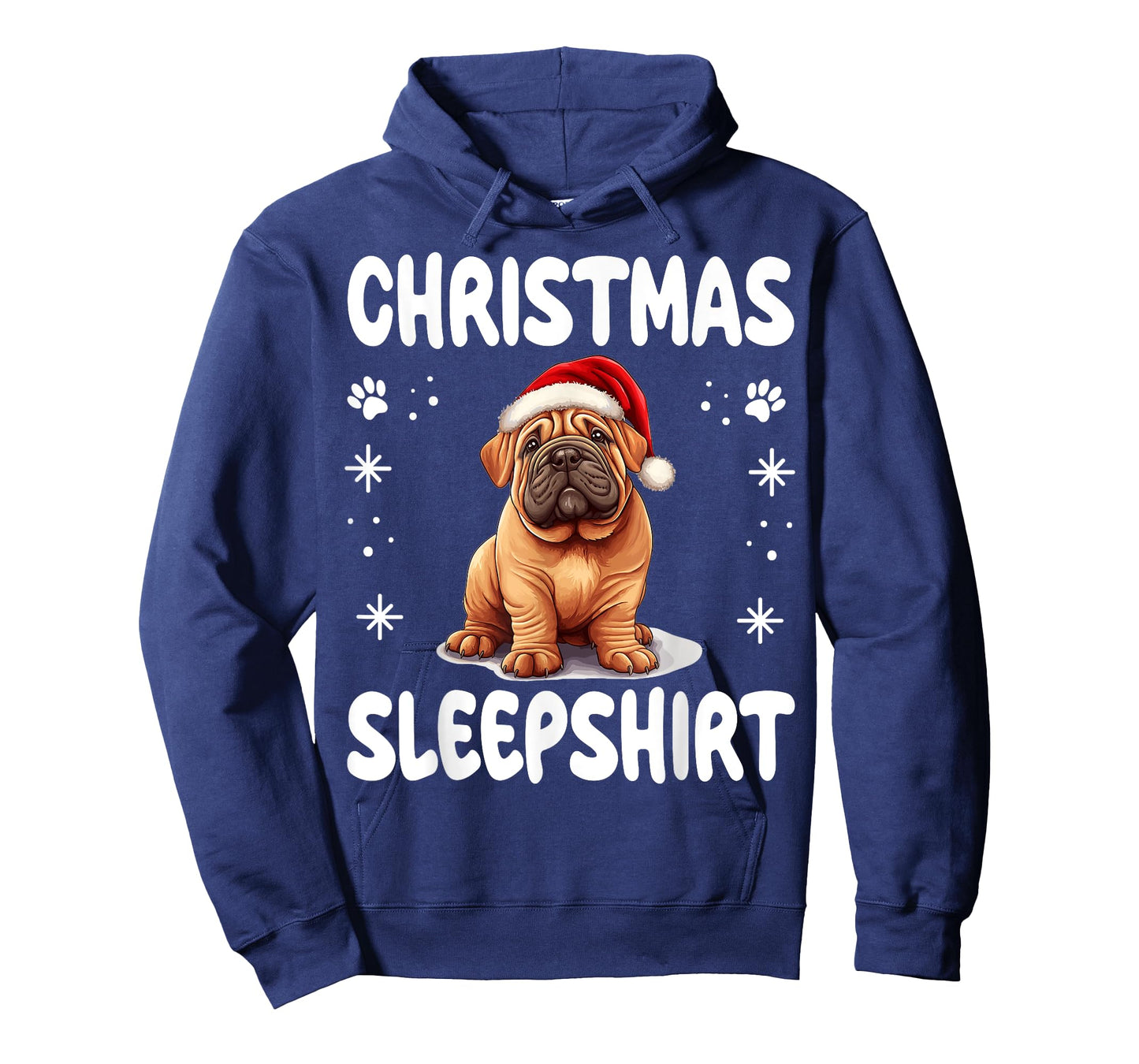 Chinese Shar-Pei Dog Nightgown Pajama Christmas Sleepshirt T-Shirt for Men Women Kids
