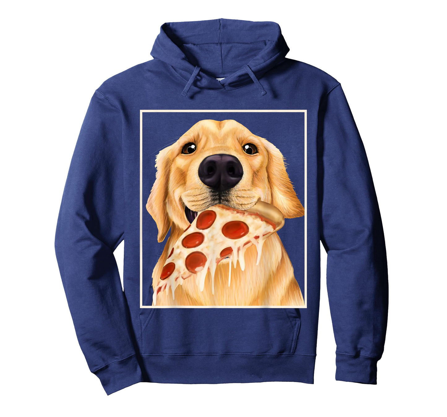 Golden retriever eating pizza dog with a slice T-Shirt