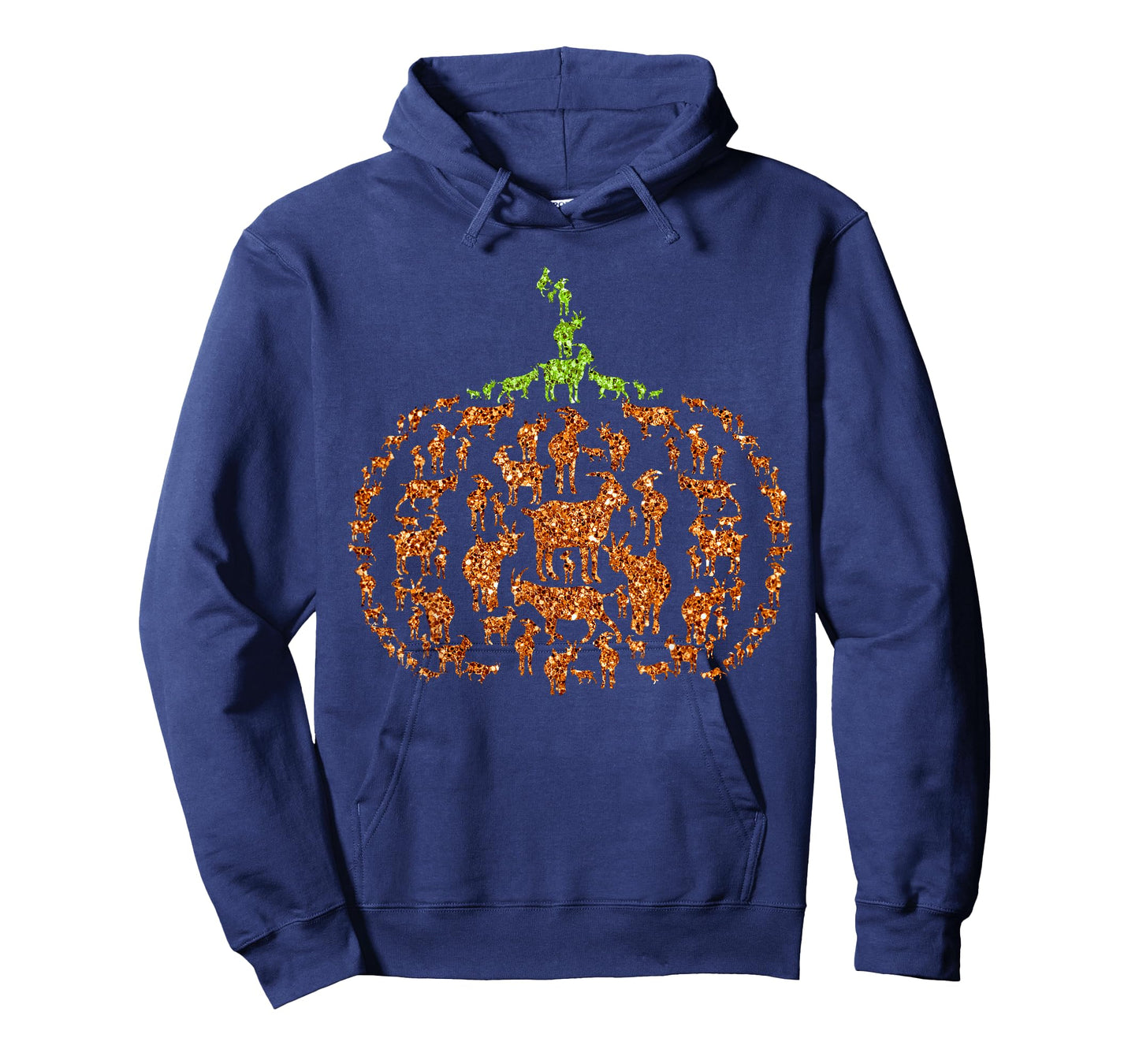 Group Goats Pumpkin Cute Shape Halloween Thanksgiving T-Shirt