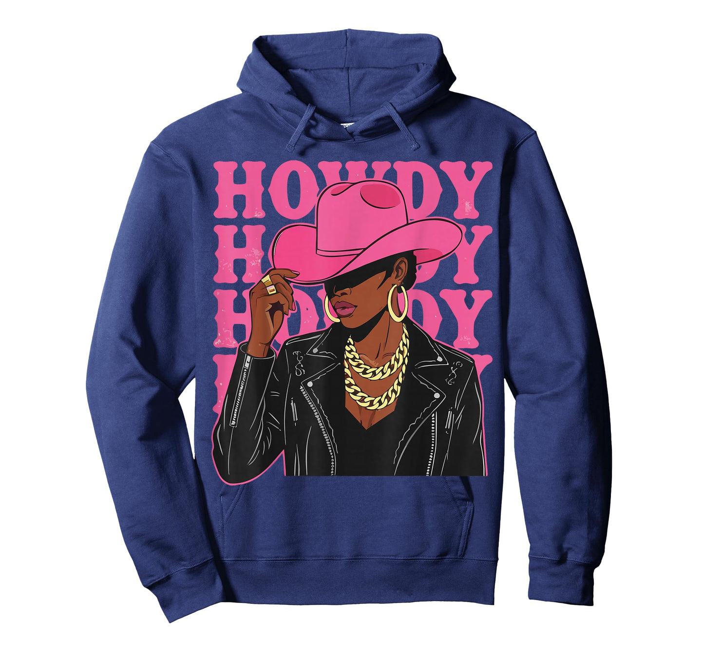 Howdy Black Cowgirl Western Country Rodeo T-Shirt