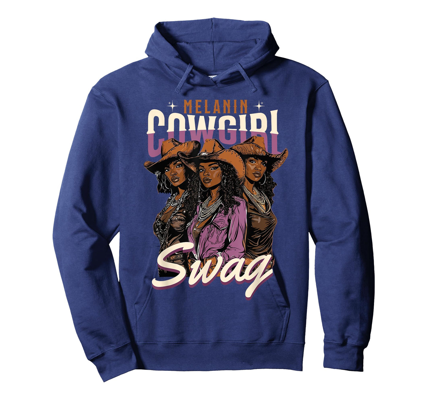 Melanin Cowgirl Swag African American History Western Rodeo T-Shirt