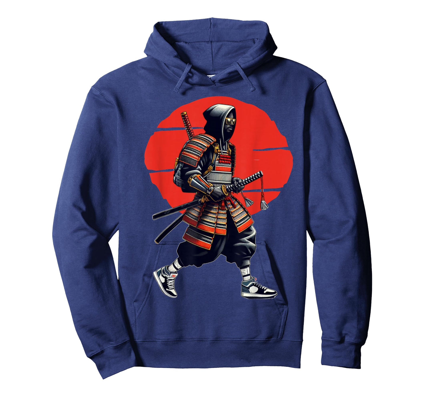 Afro American Samurai Japanese Warrior Vintage Bushido T-Shirt