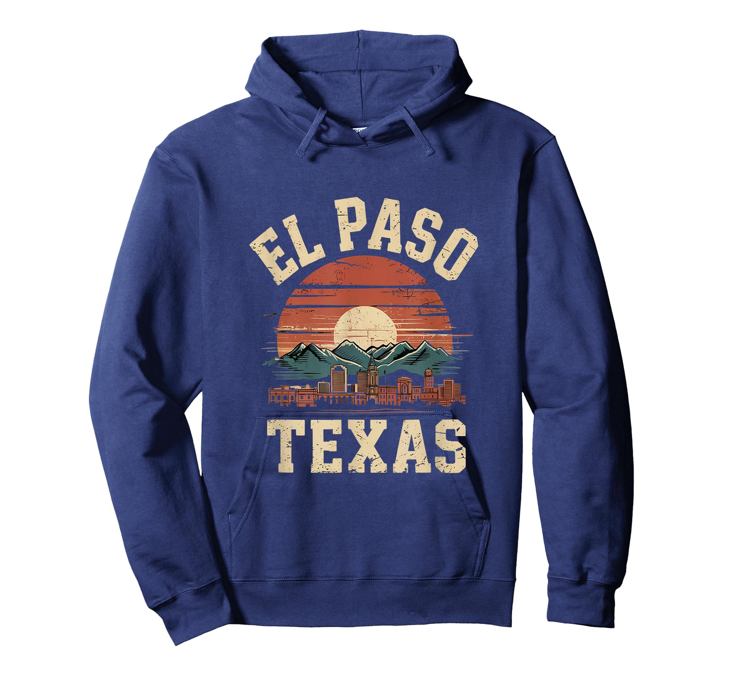 El Paso Texas Retro Cityscape Souvenir Idea T-Shirt