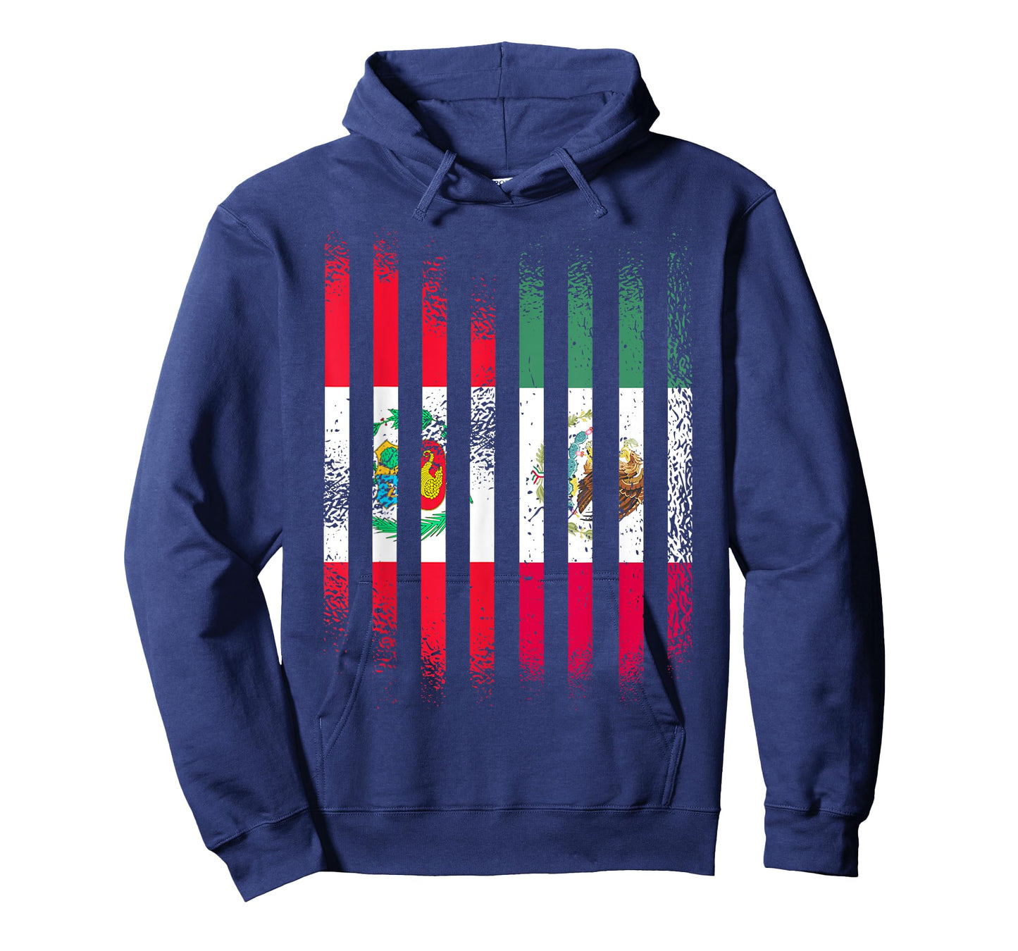 Peru Flag Mexico Grown Country Flags Stripes T-Shirt