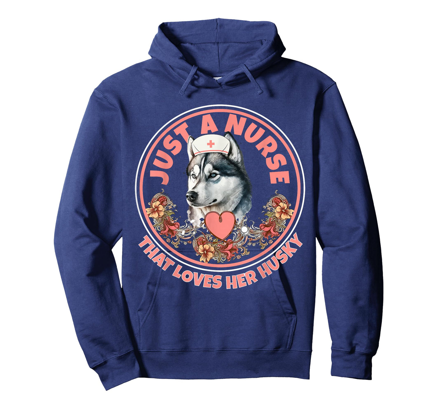 Just A Nurse That Loves Her Husky Dog Mom Pet Husky Owner T-Shirt