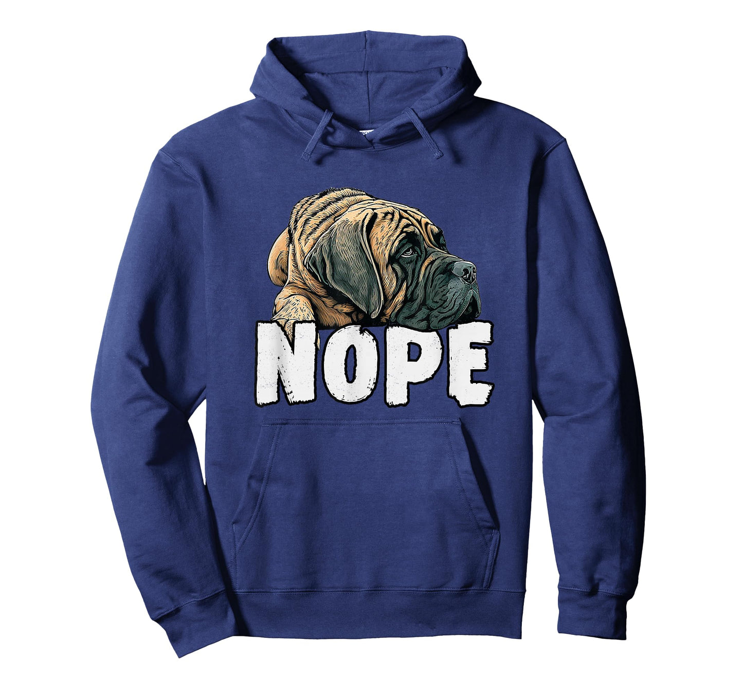 English Mastiff Nope Funny Lazy Pet Dog Cute T-Shirt