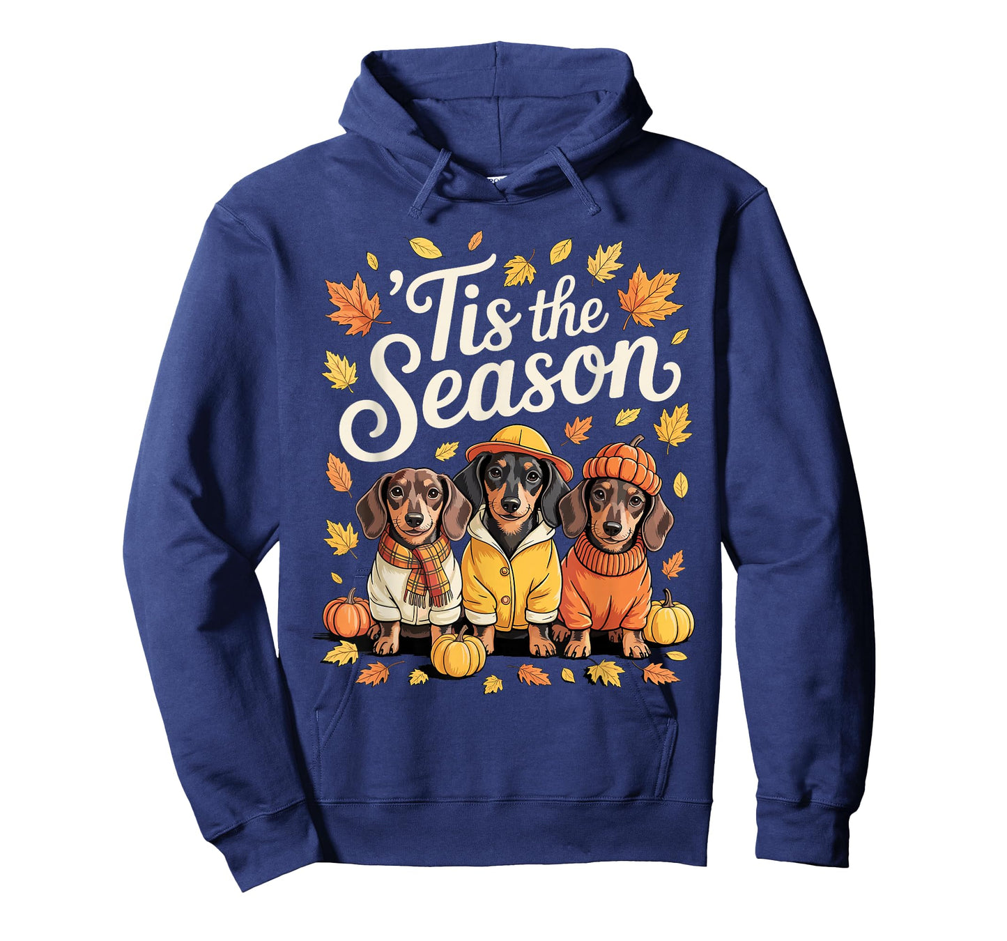 Tis The Season Dachshund Fall Autumn Pumpkin Wiener Dog T-Shirt