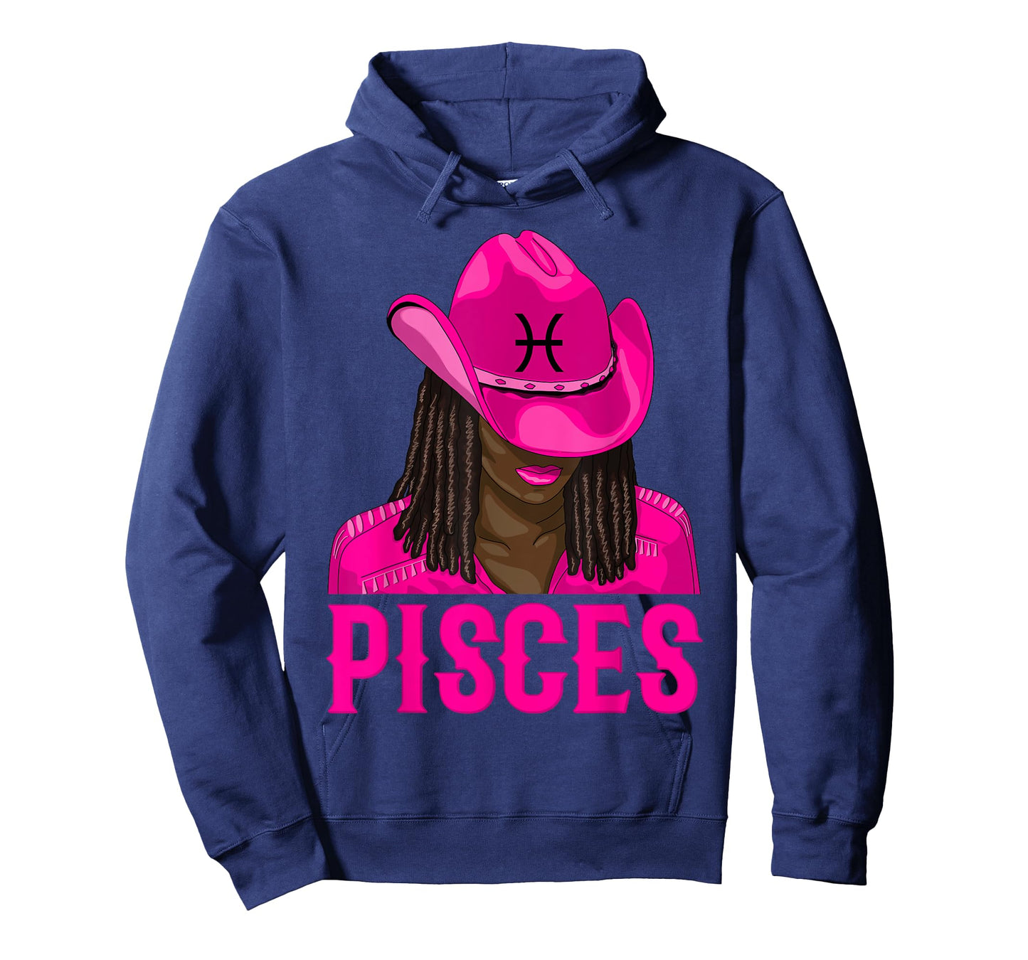 Pisces Western Cowgirl African American Black Women T-Shirt