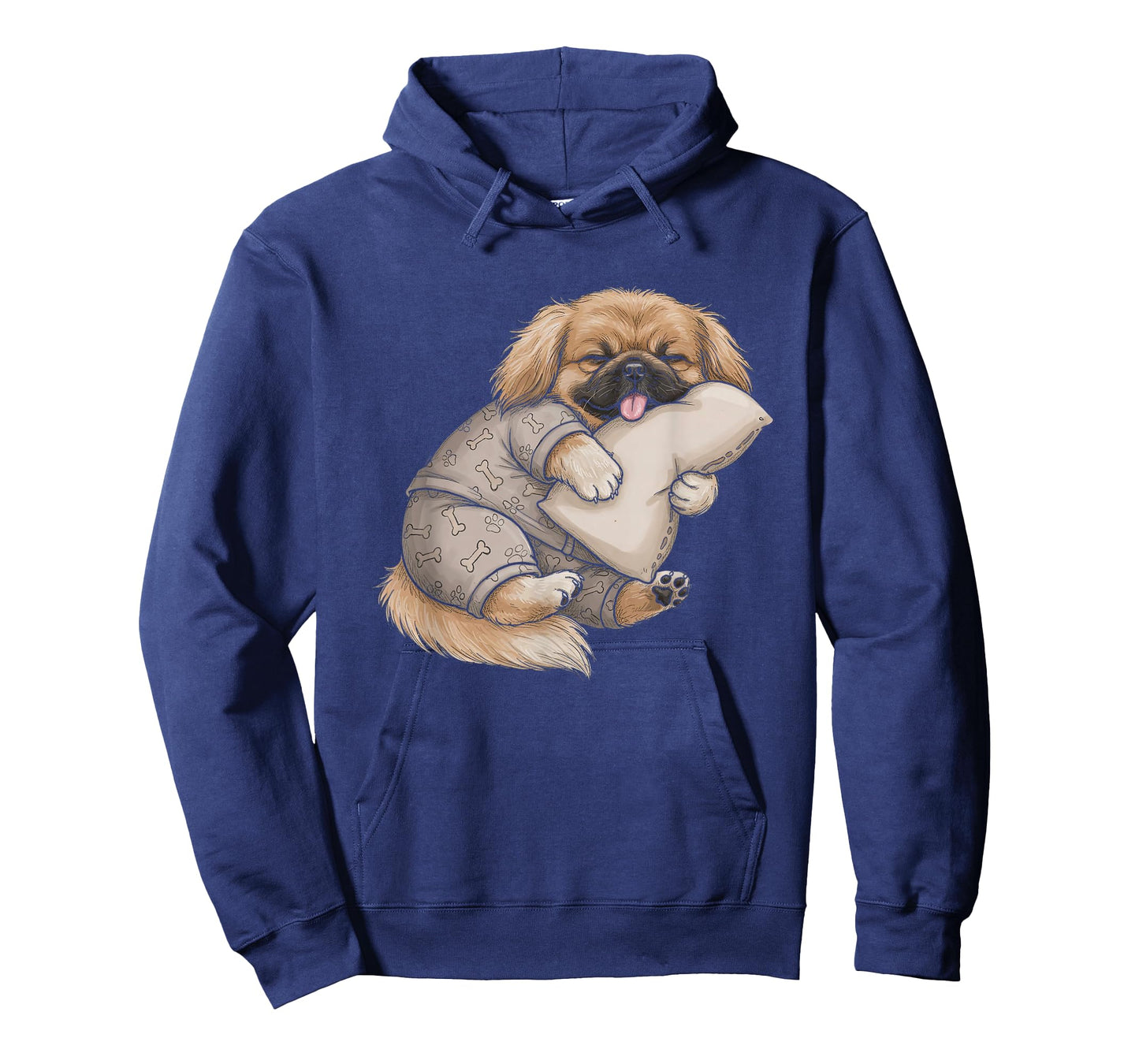Funny Sleepy Pekingese Pajama Men Women Kids T-Shirt