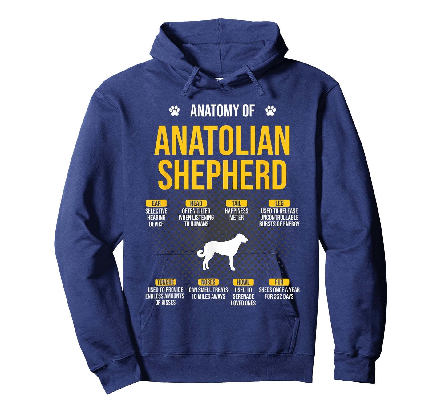Anatomy Of Anatolian Shepherd Dog Lover T-Shirt
