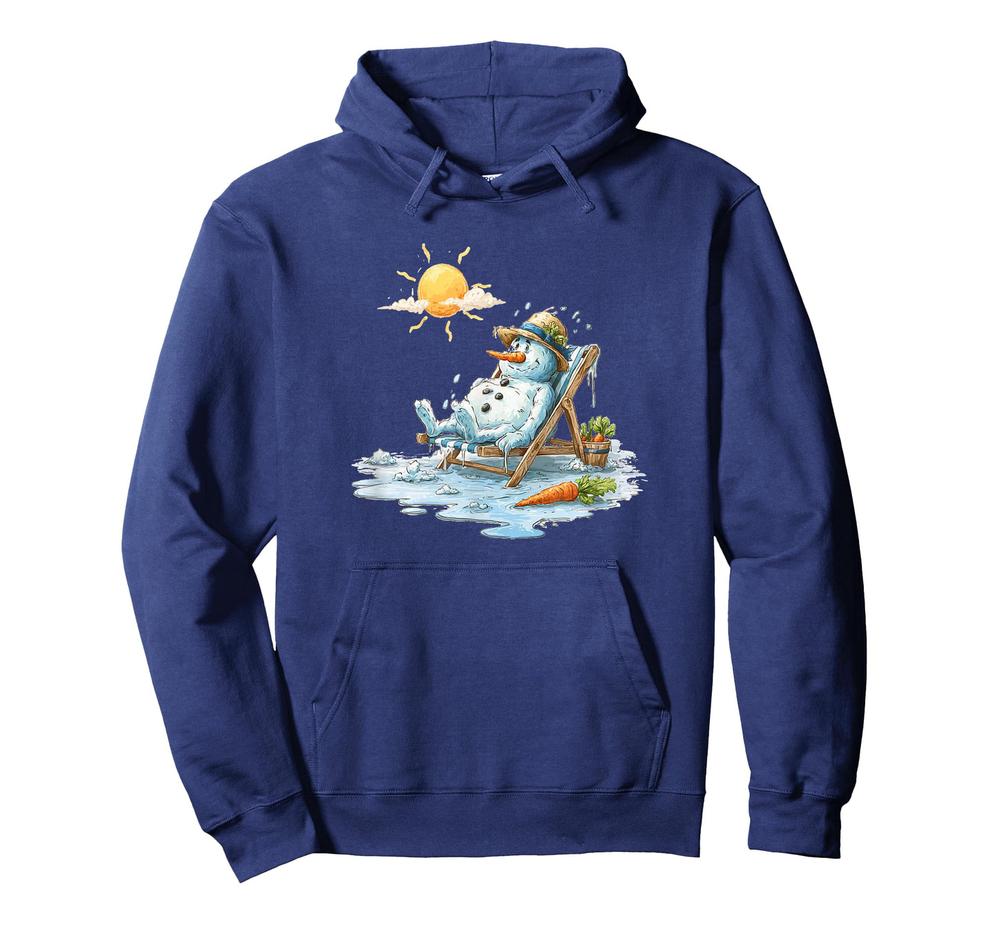 Smelting Snowman in Vacation for Sunbath Lovers T-Shirt