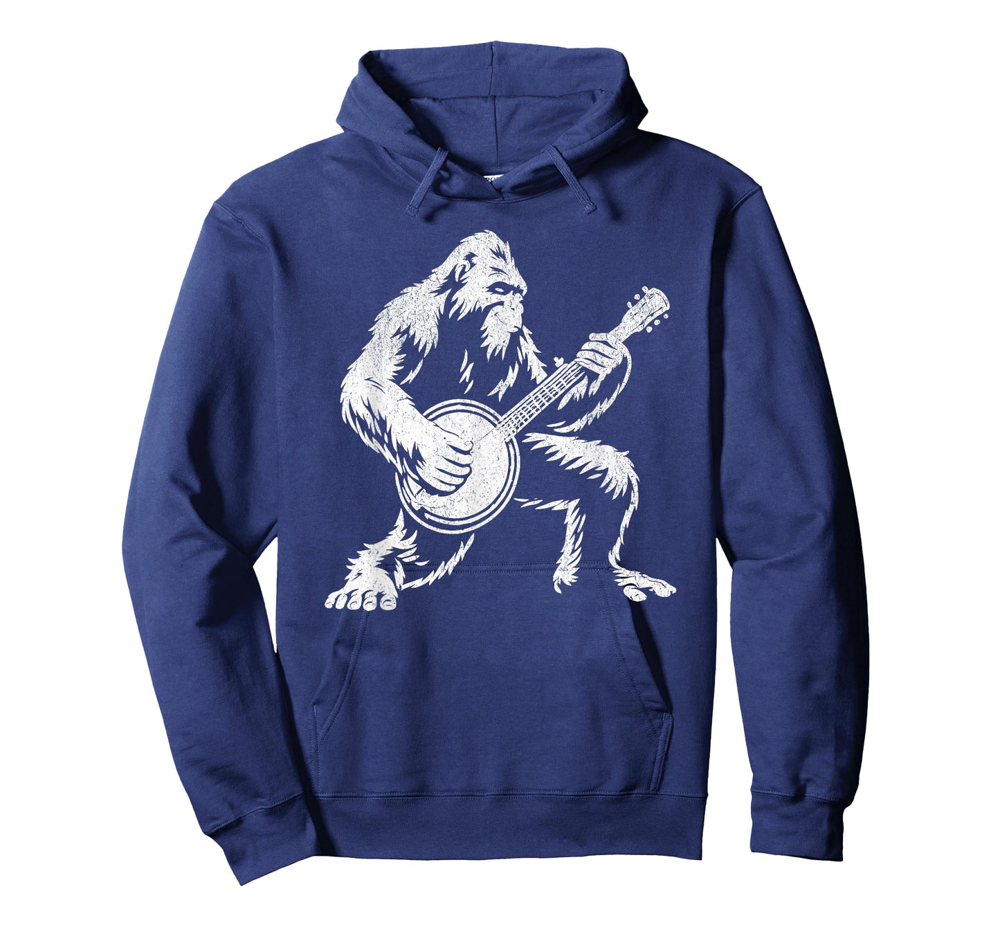 Funny Bigfoot Sasquatch Playing Banjo Bluegrass Music Lover T-Shirt