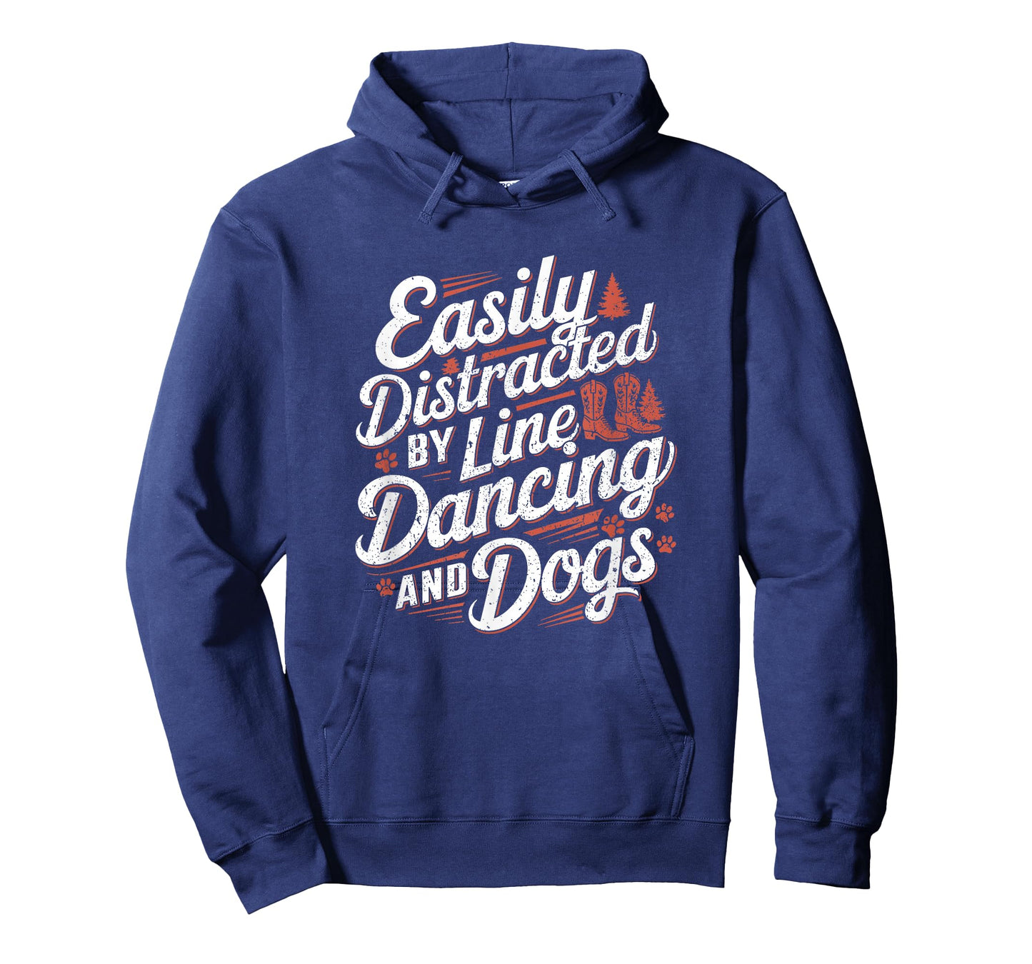 Easily Distracted by Line Dancing Dogs Quote T-Shirt