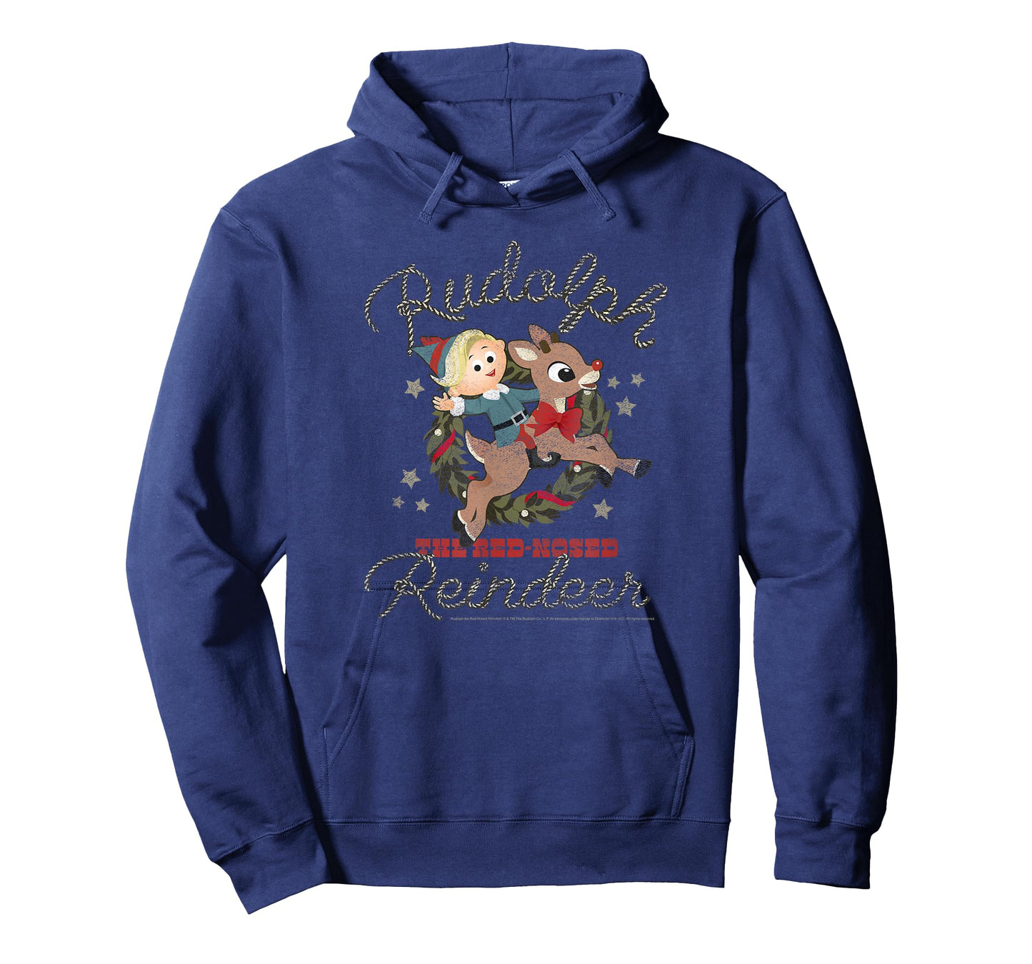 Rudolph and Hermey Country Western Rodeo Vintage Christmas T-Shirt