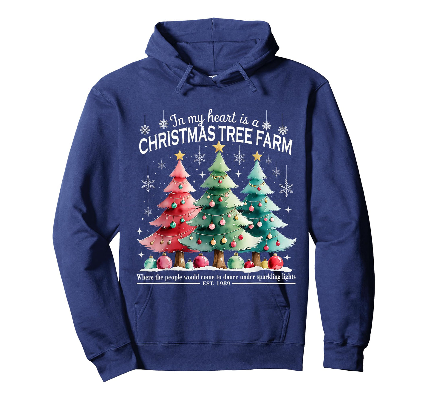 in My Heart is A Christmas Tree Farm Design T-Shirt