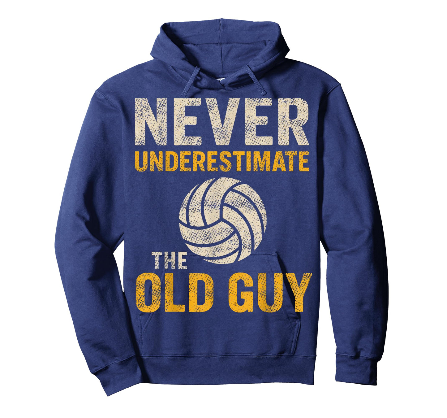 Never Underestimate The Old Guy Volleyball Grandpa Dad Tee T-Shirt