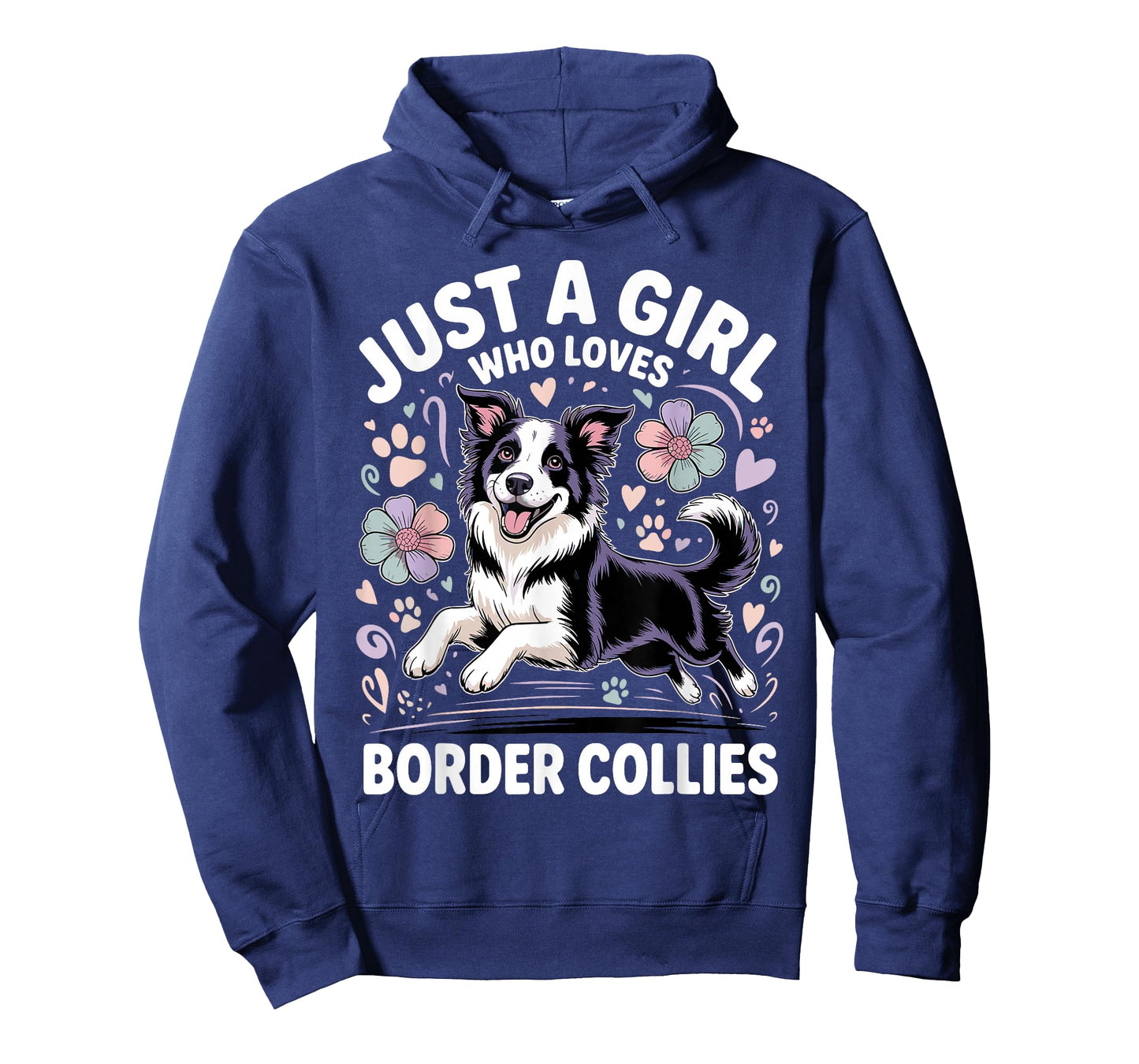 Funny Border Collie Art for Girls Women Kids Border Collie T-Shirt