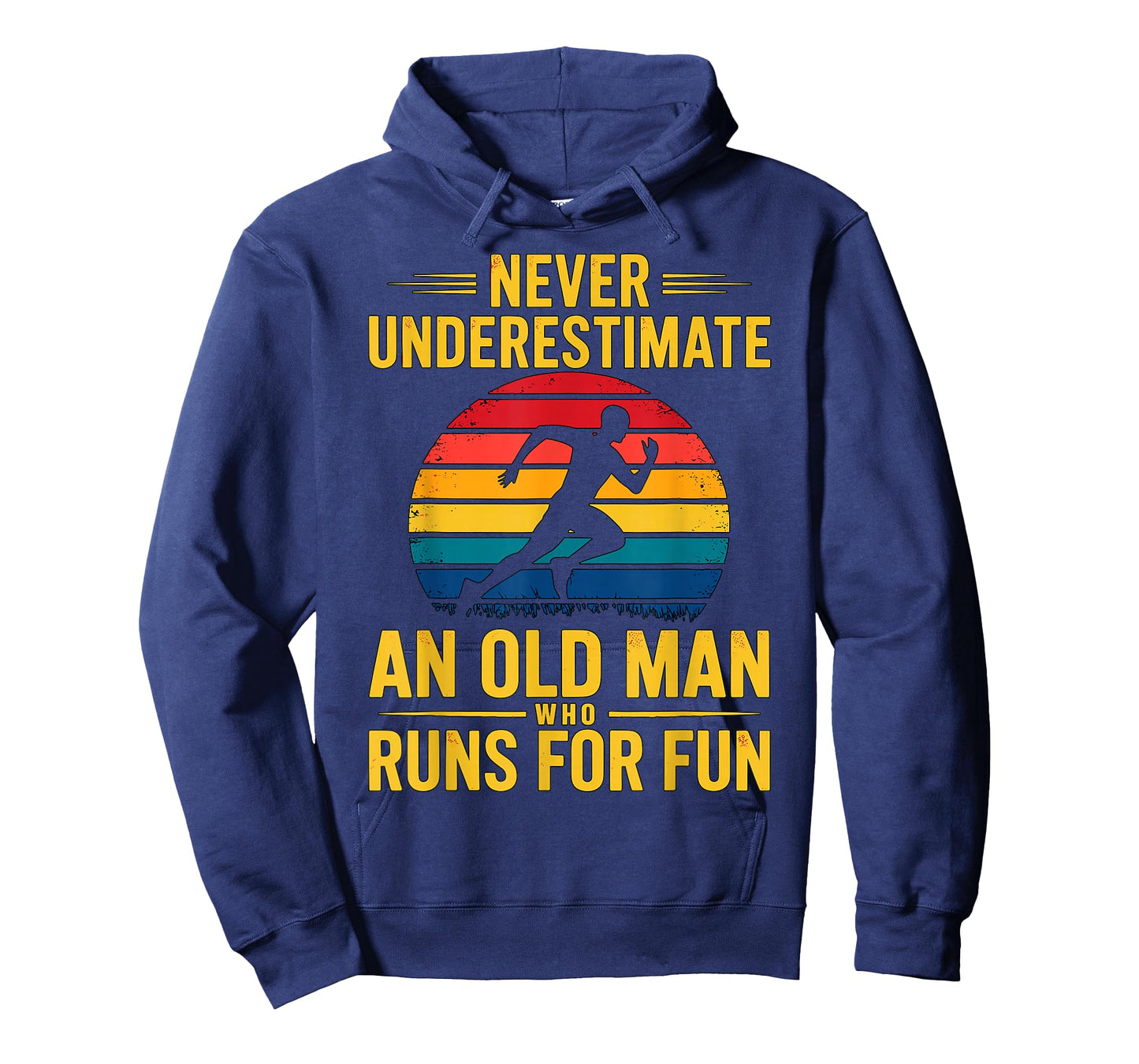 Never Underestimate an Old Man who Runs for Fun Marathon T-Shirt