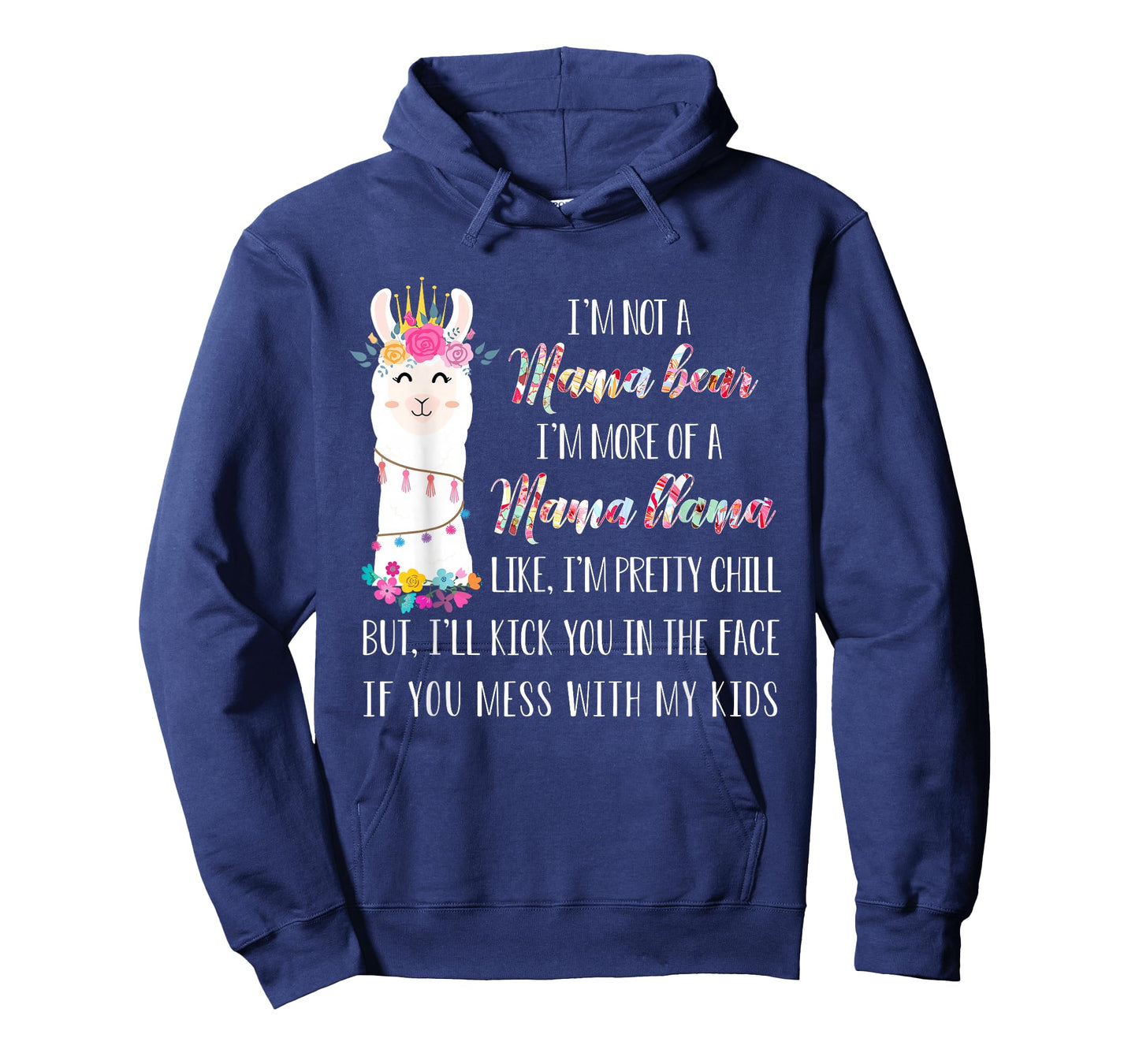 I'm not a mama bear i'm more of a mama llama floral T-shirt T-Shirt