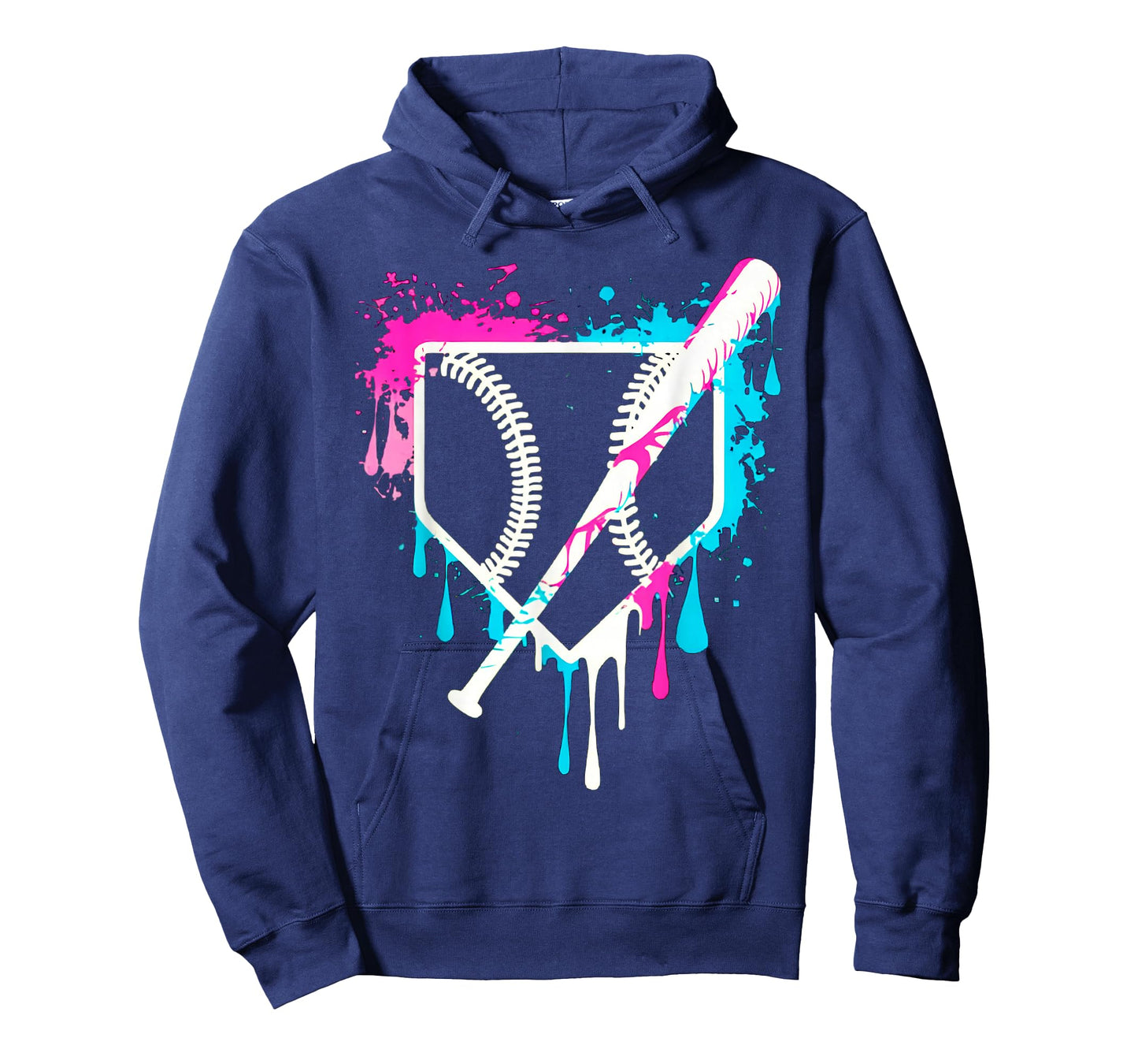 Sport Team Cool Baseball Home Plate Drip With Sprinkles Drip T-Shirt