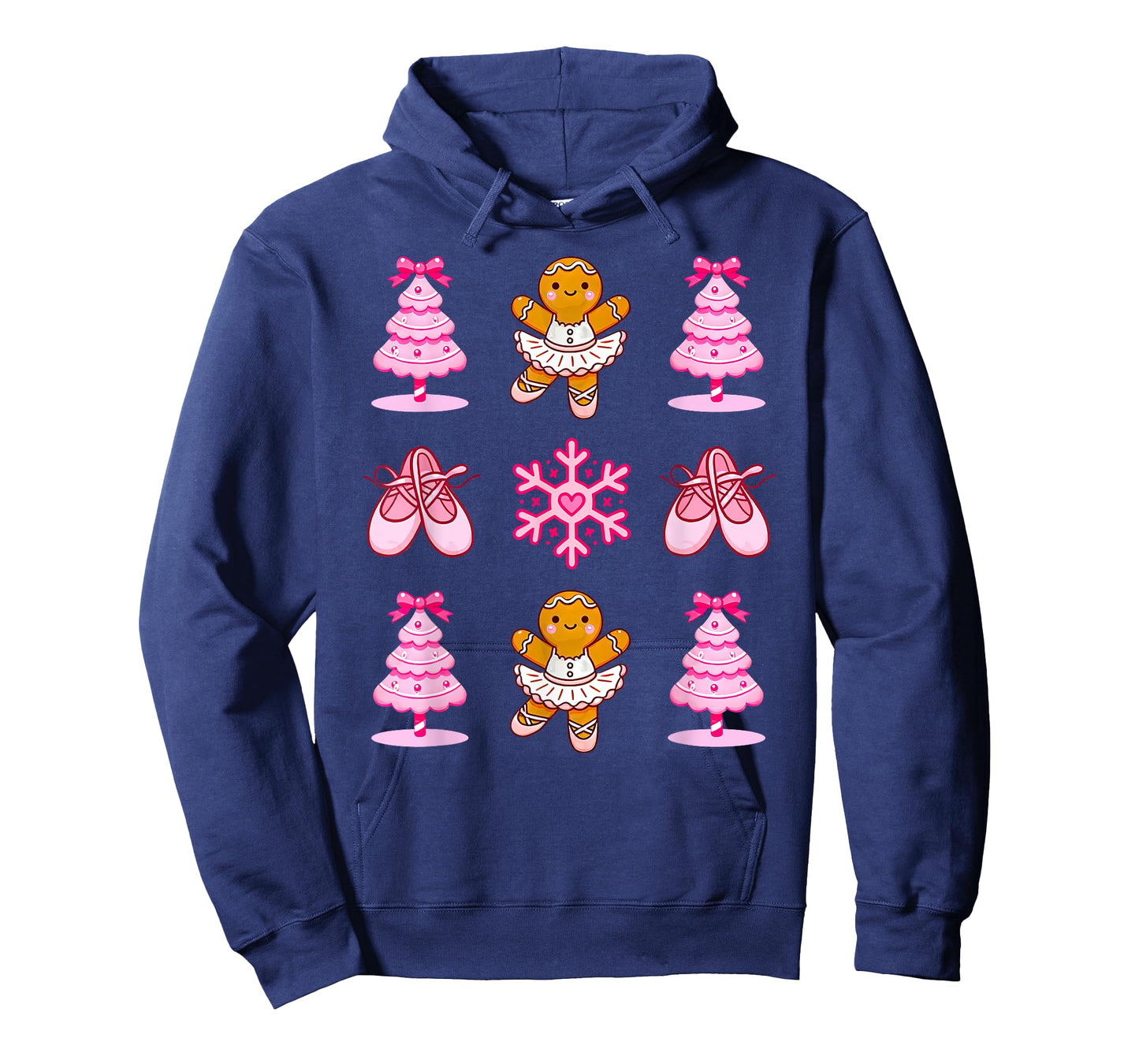 Ballerina Gingerbread Ballet Shoes Dance Teacher Christmas T-Shirt