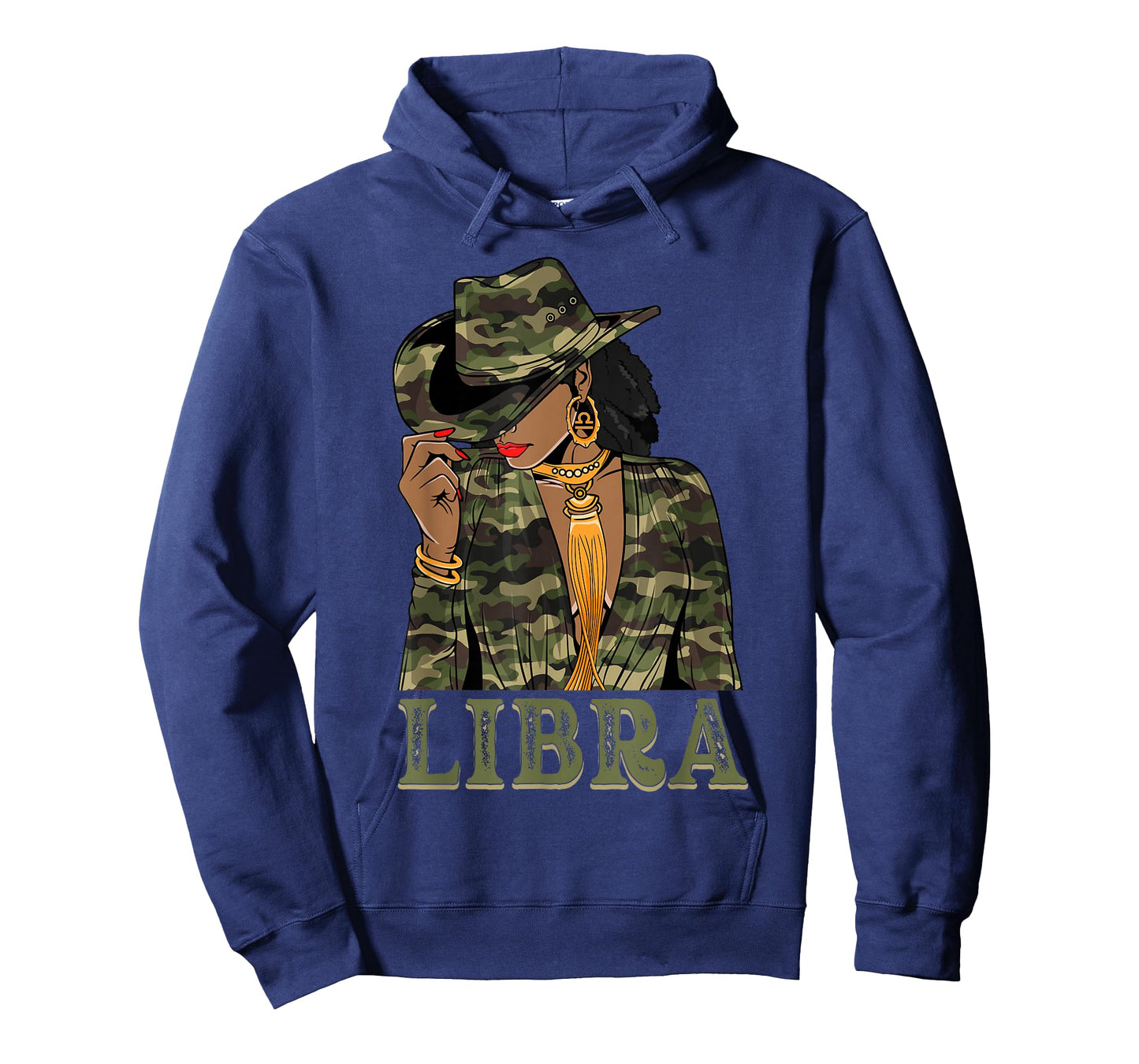 Libra Western Black Cowgirl Camo Camoflauge Zodiac T-Shirt