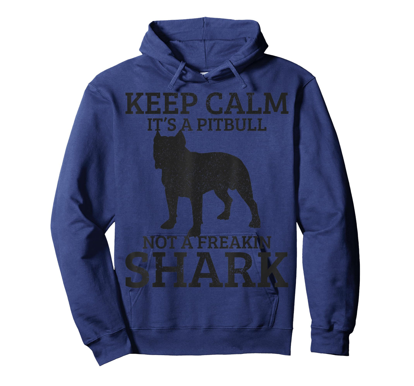 Funny Pitbull Dog Keep Calm It's Not A Freaking Shark Gift T-Shirt