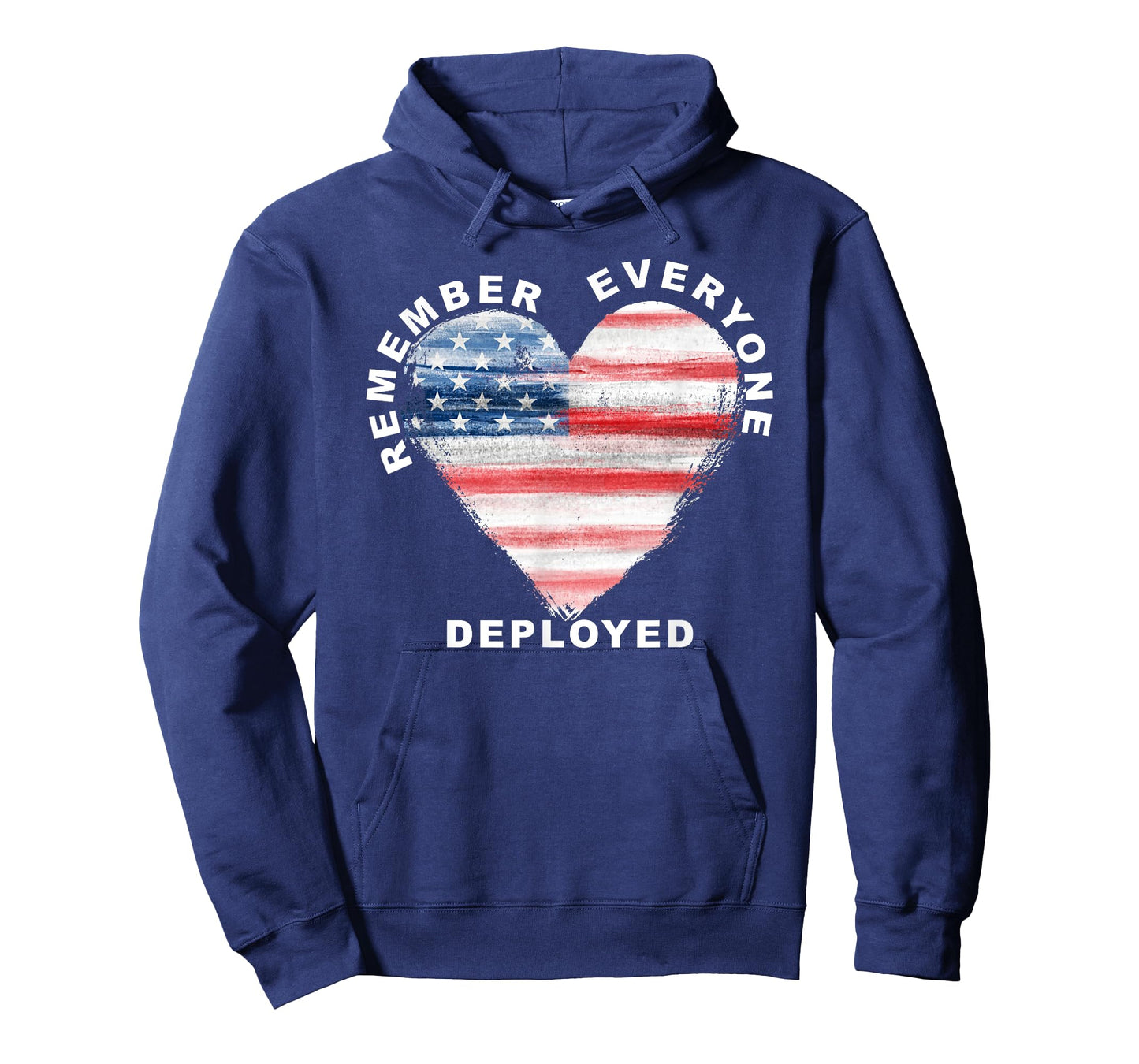 RED Friday Remember Everyone Deployed Military Heart Flag T-Shirt